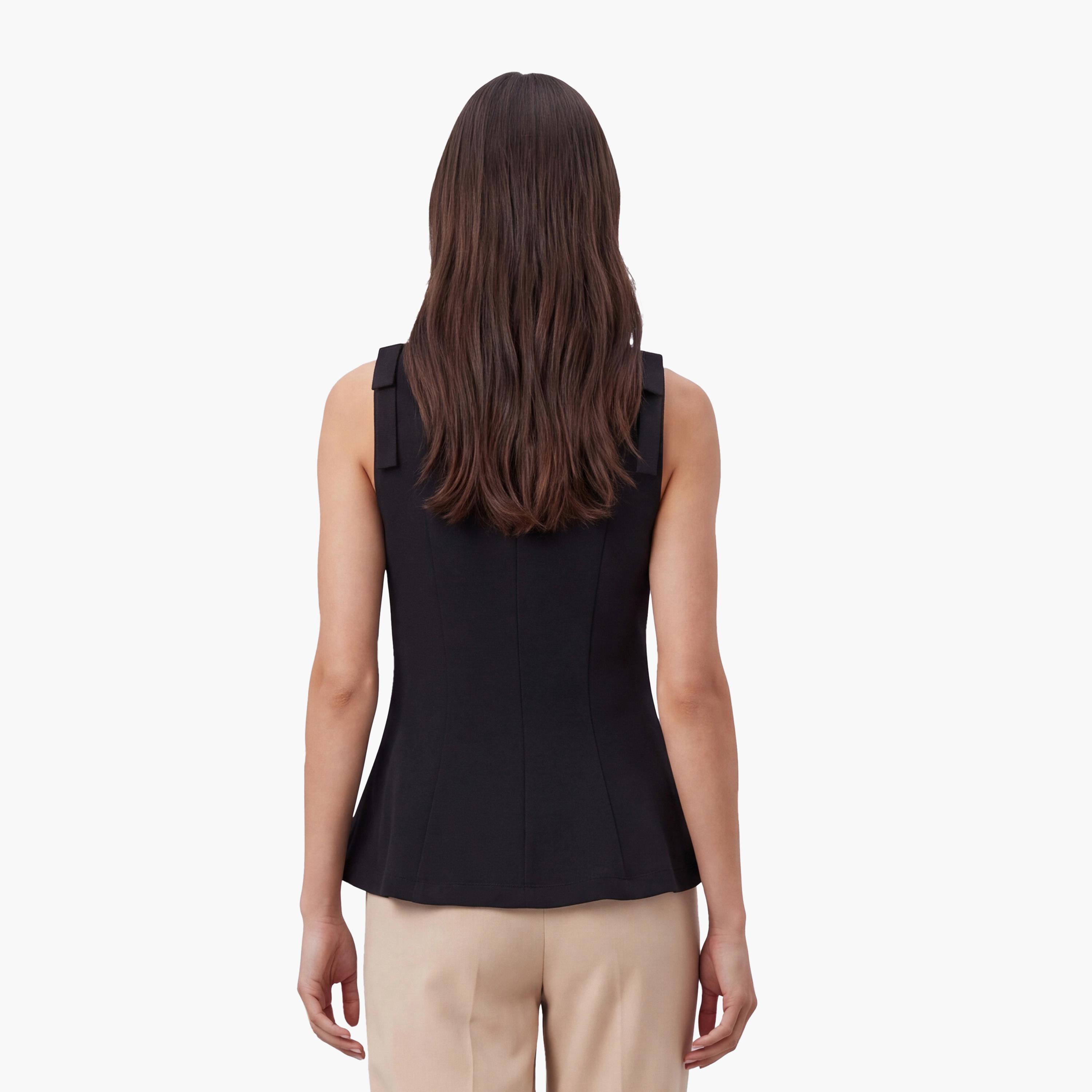 KOTON Black Women's Peplum Top-women-clothing-shirtsandblouses-blouses-image-4