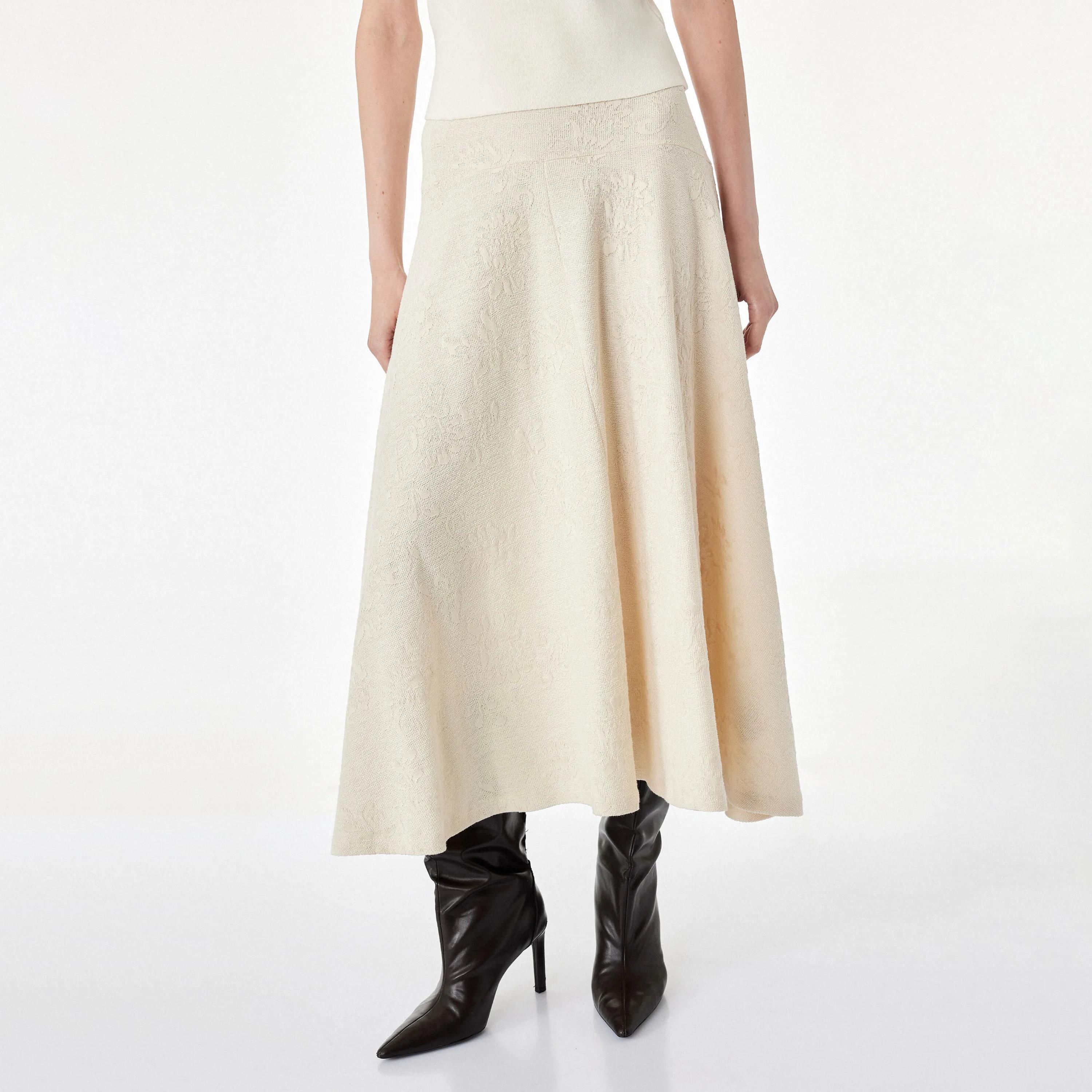 KOTON Floral Flared Women's Midi Skirt-women-clothing-skirts-image-1