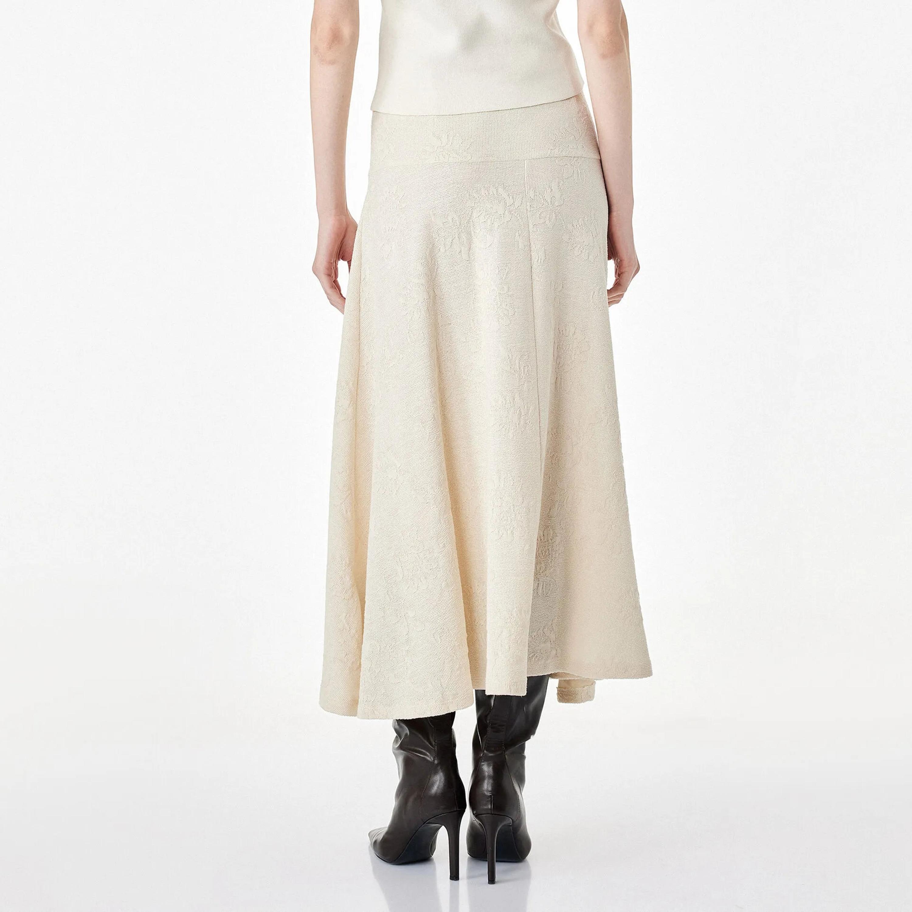 KOTON Floral Flared Women's Midi Skirt-women-clothing-skirts-image-4