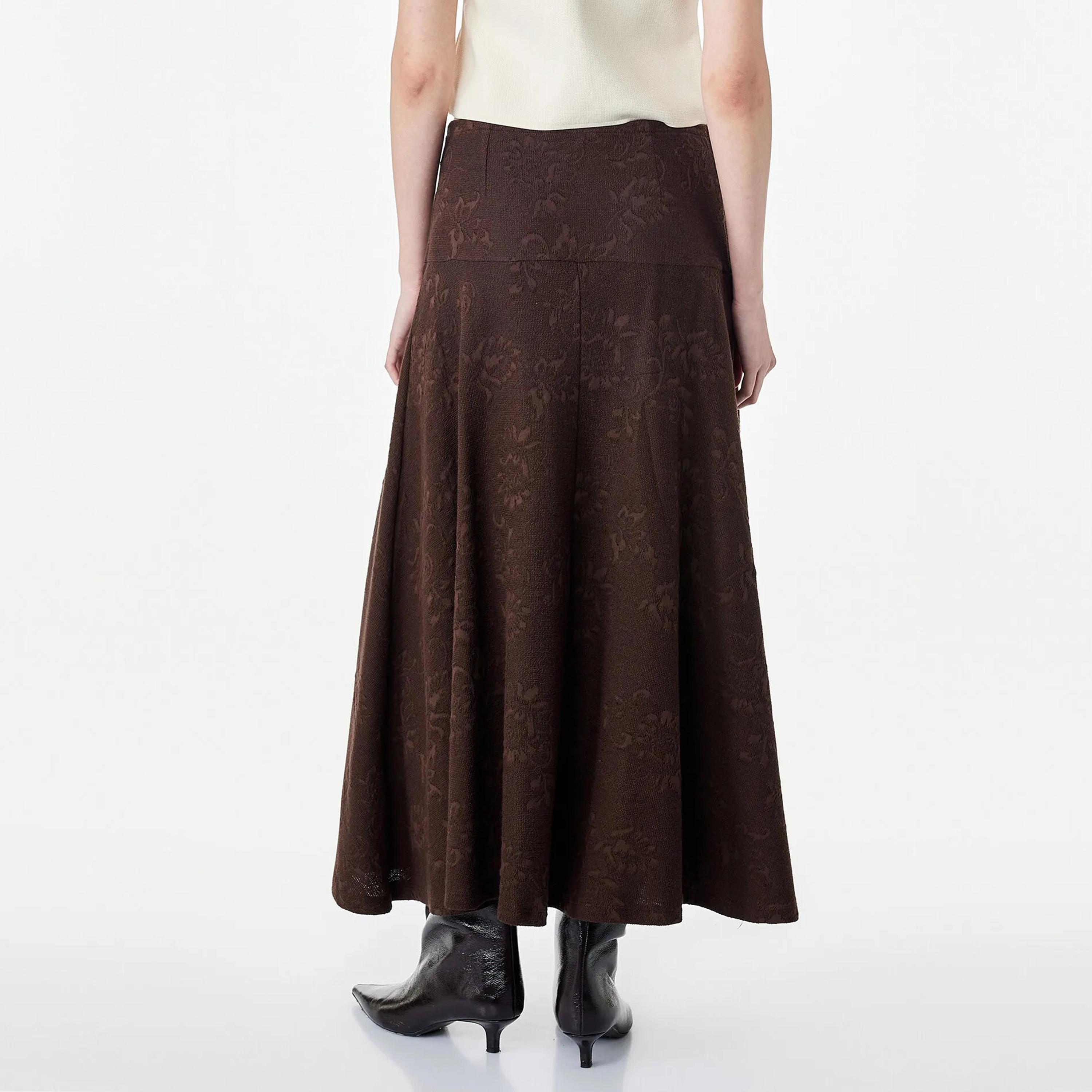 KOTON Floral Flared Women's Midi Skirt-women-clothing-skirts-image-4