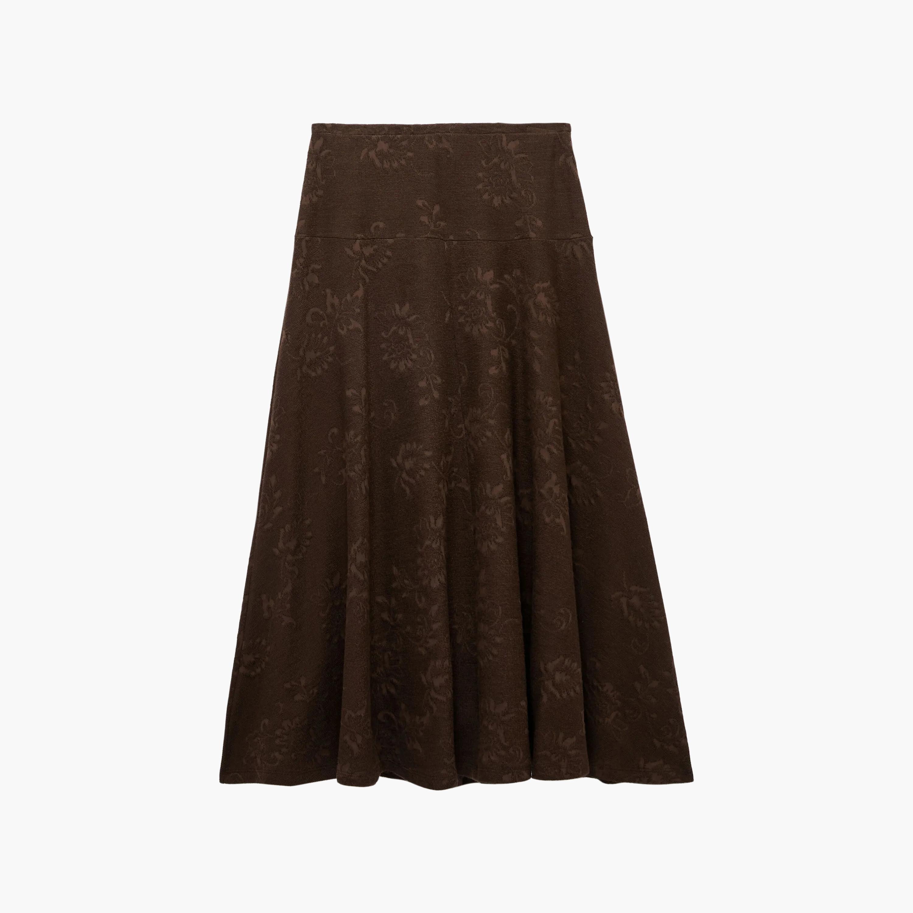 KOTON Floral Flared Women's Midi Skirt-women-clothing-skirts-image-5