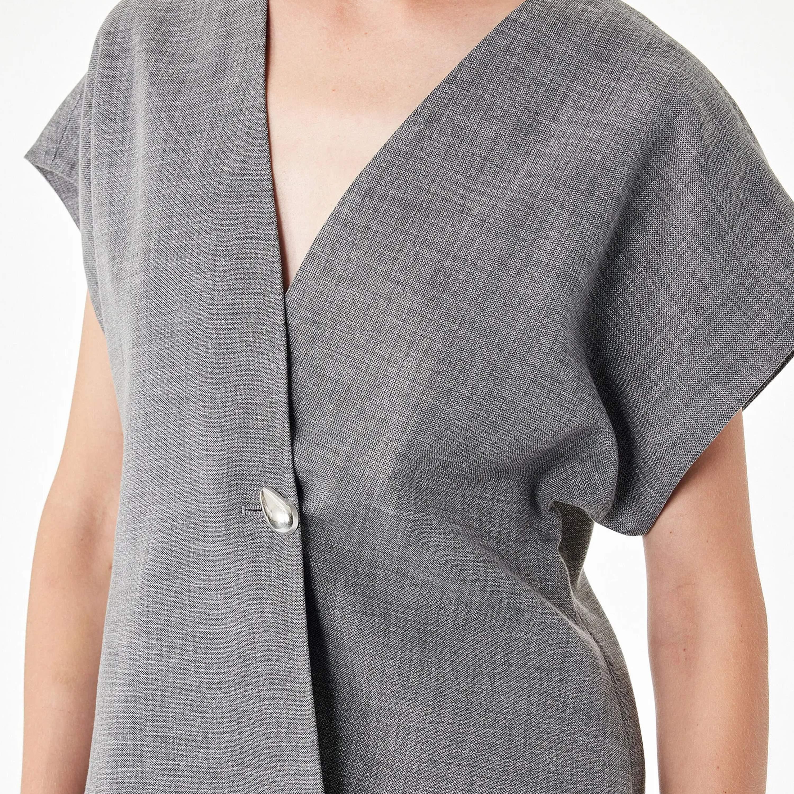 KOTON Grey Heathered Women's Vest Top-women-clothing-shirtsandblouses-blouses-image-4
