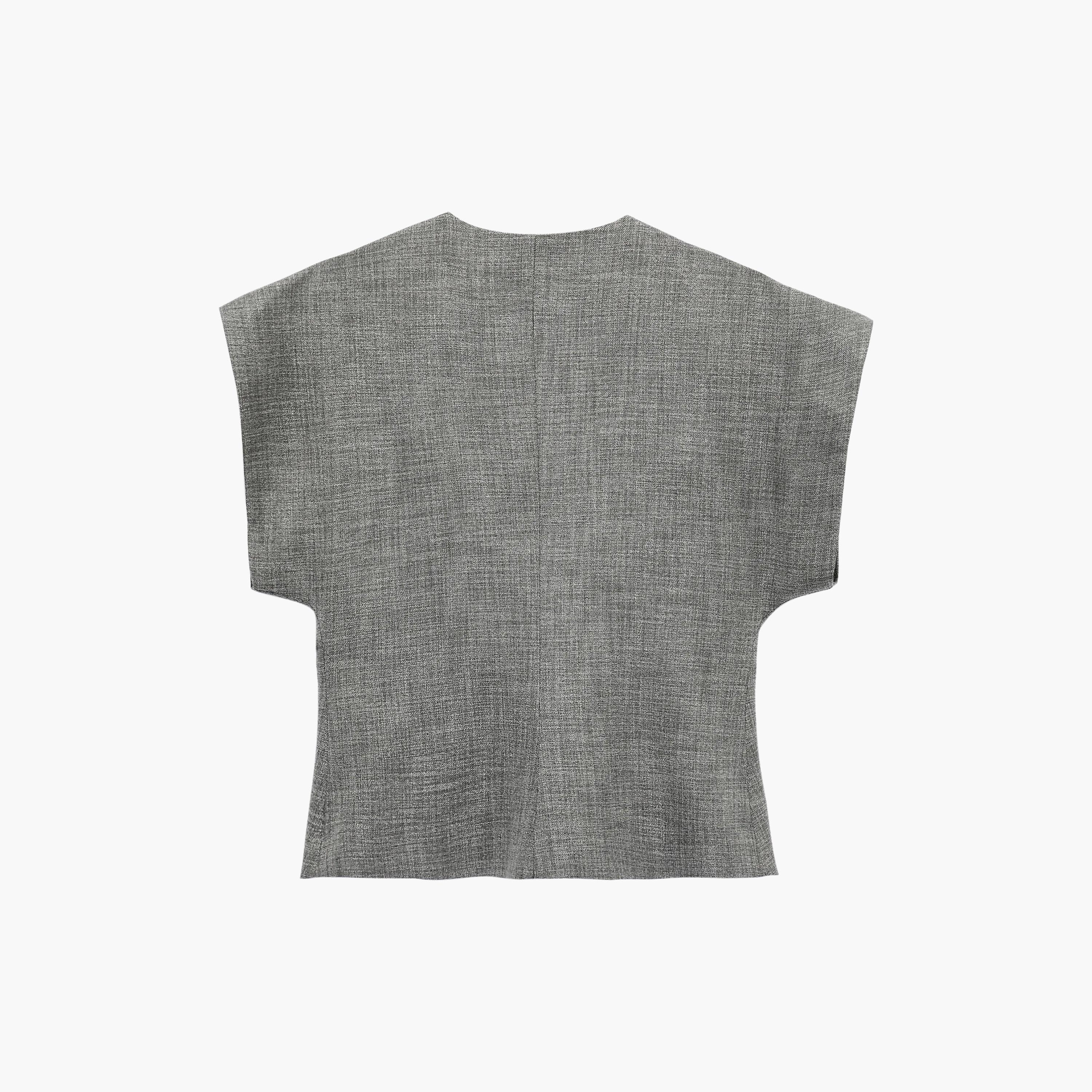 KOTON Grey Heathered Women's Vest Top-women-clothing-shirtsandblouses-blouses-image-5