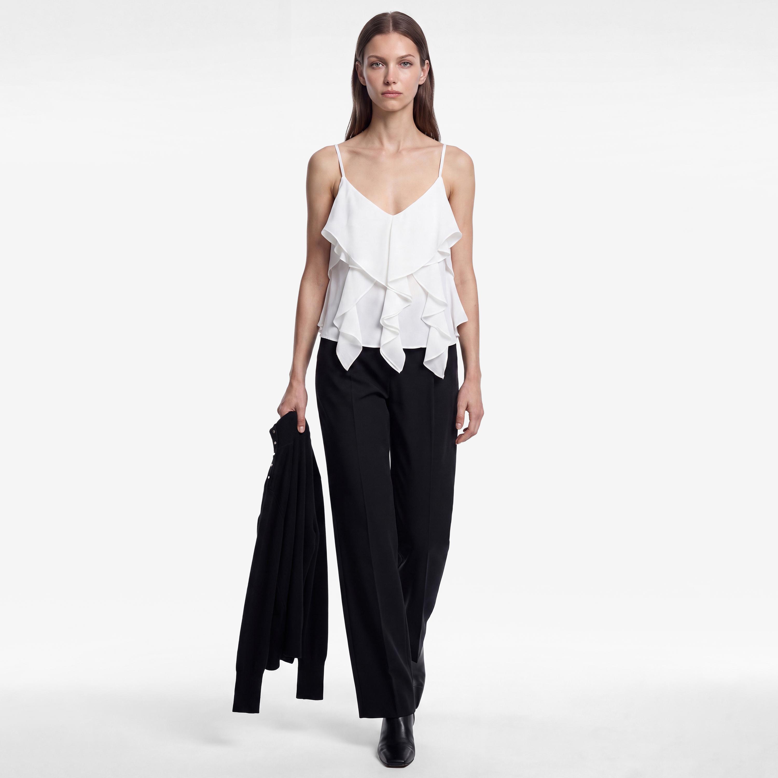 KOTON White Women's Asymmetric Top-women-clothing-shirtsandblouses-blouses-image-2