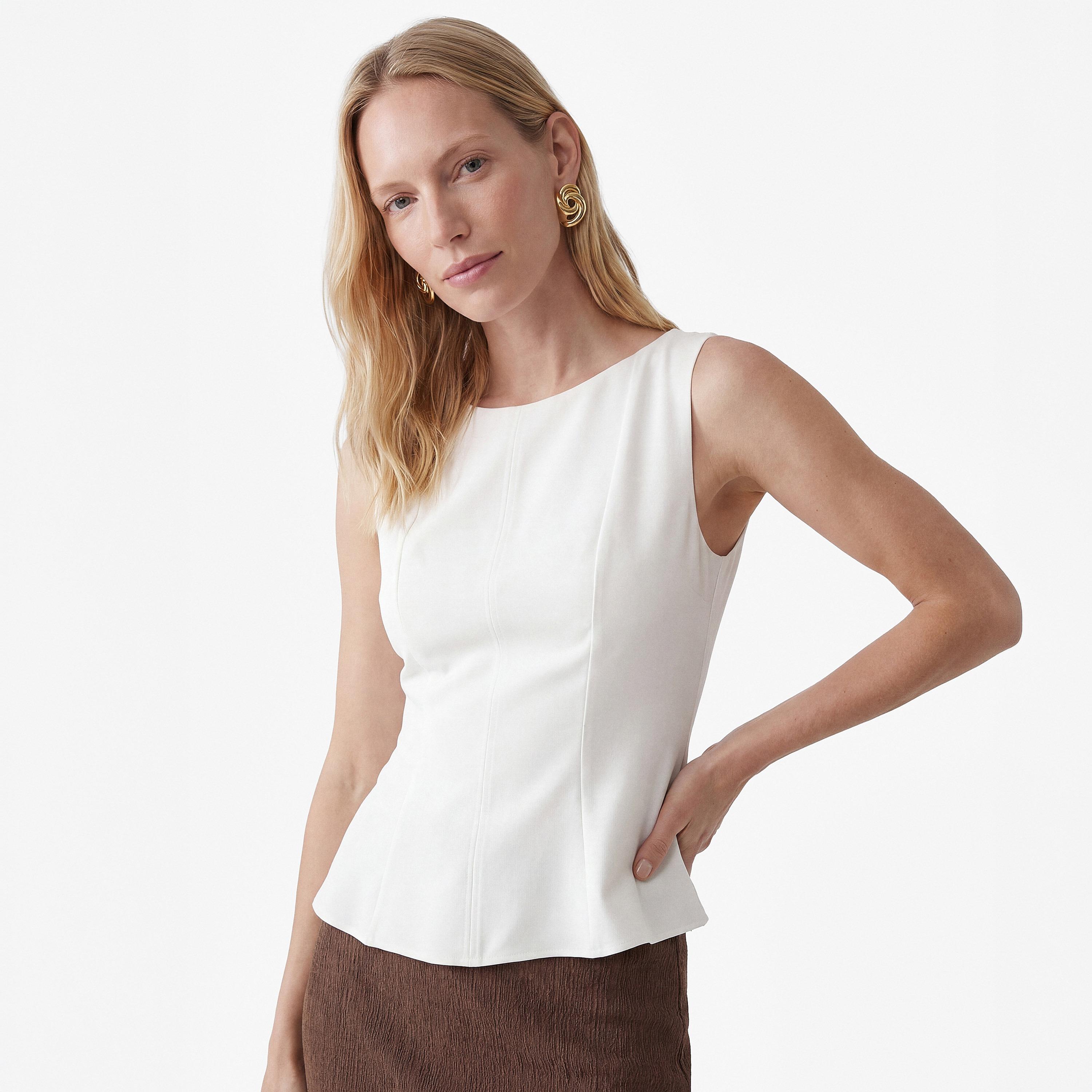توب بيبلوم حريمي من كوتون-women-clothing-shirtsandblouses-blouses-image-1
