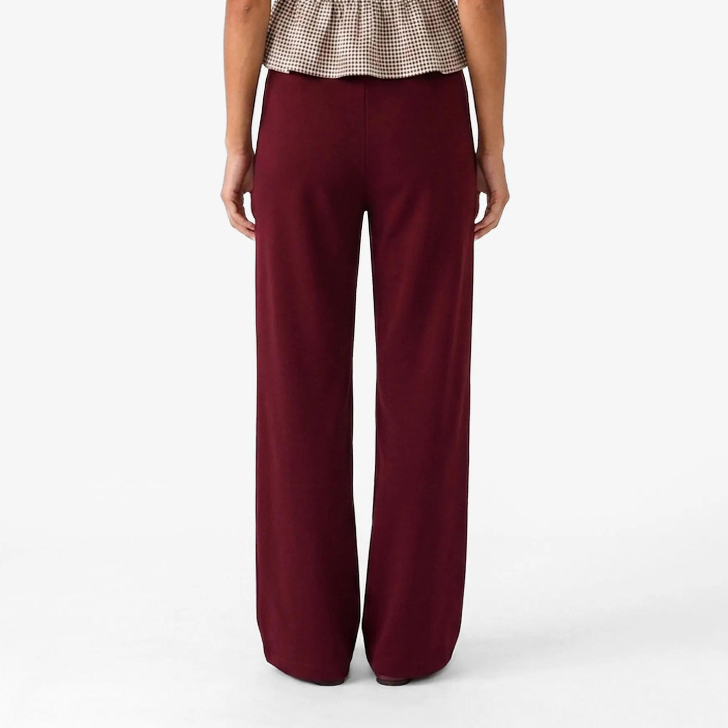 KOTON Elasticated Wide Leg Women's Trousers-women-clothing-trousers-image-3