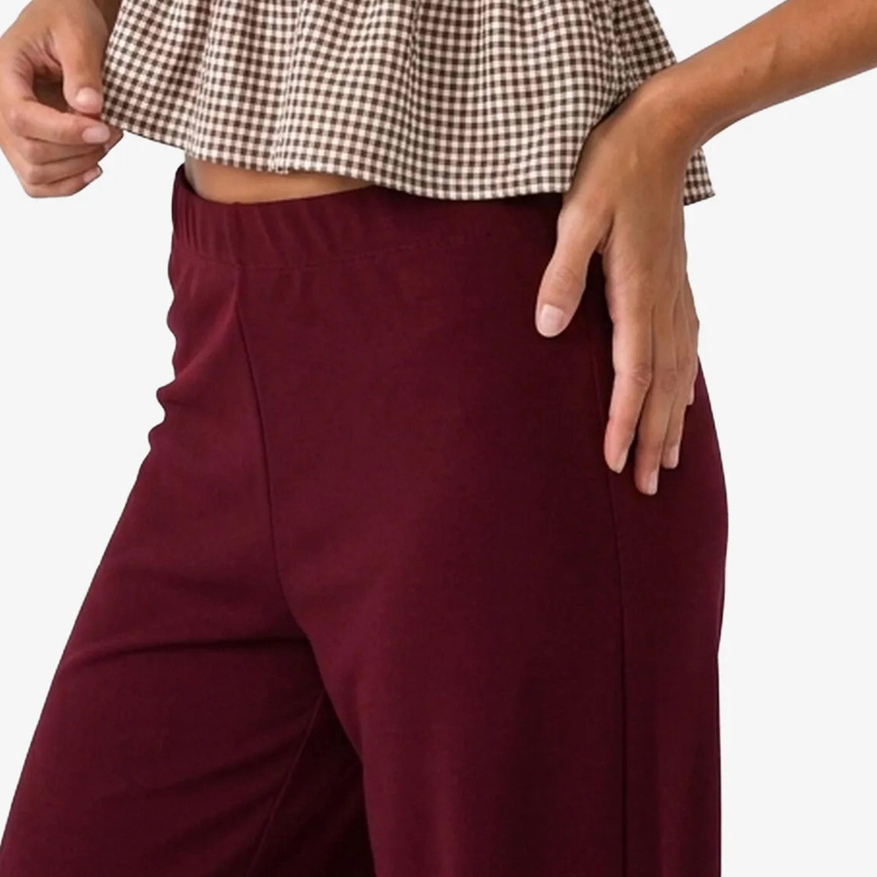 KOTON Elasticated Wide Leg Women's Trousers-women-clothing-trousers-image-4