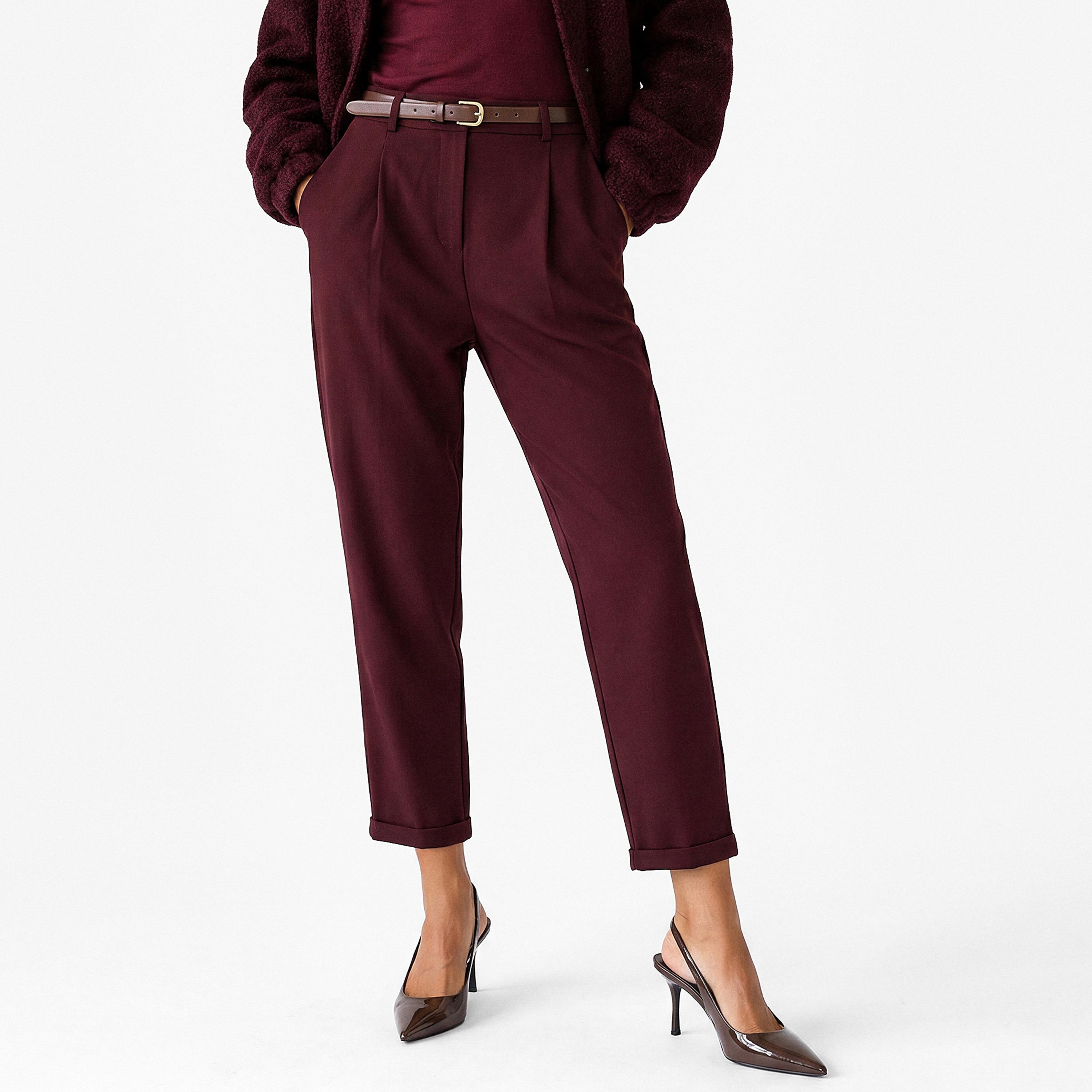 KOTON Zip Fly Women's Trousers-women-clothing-trousers-image-1