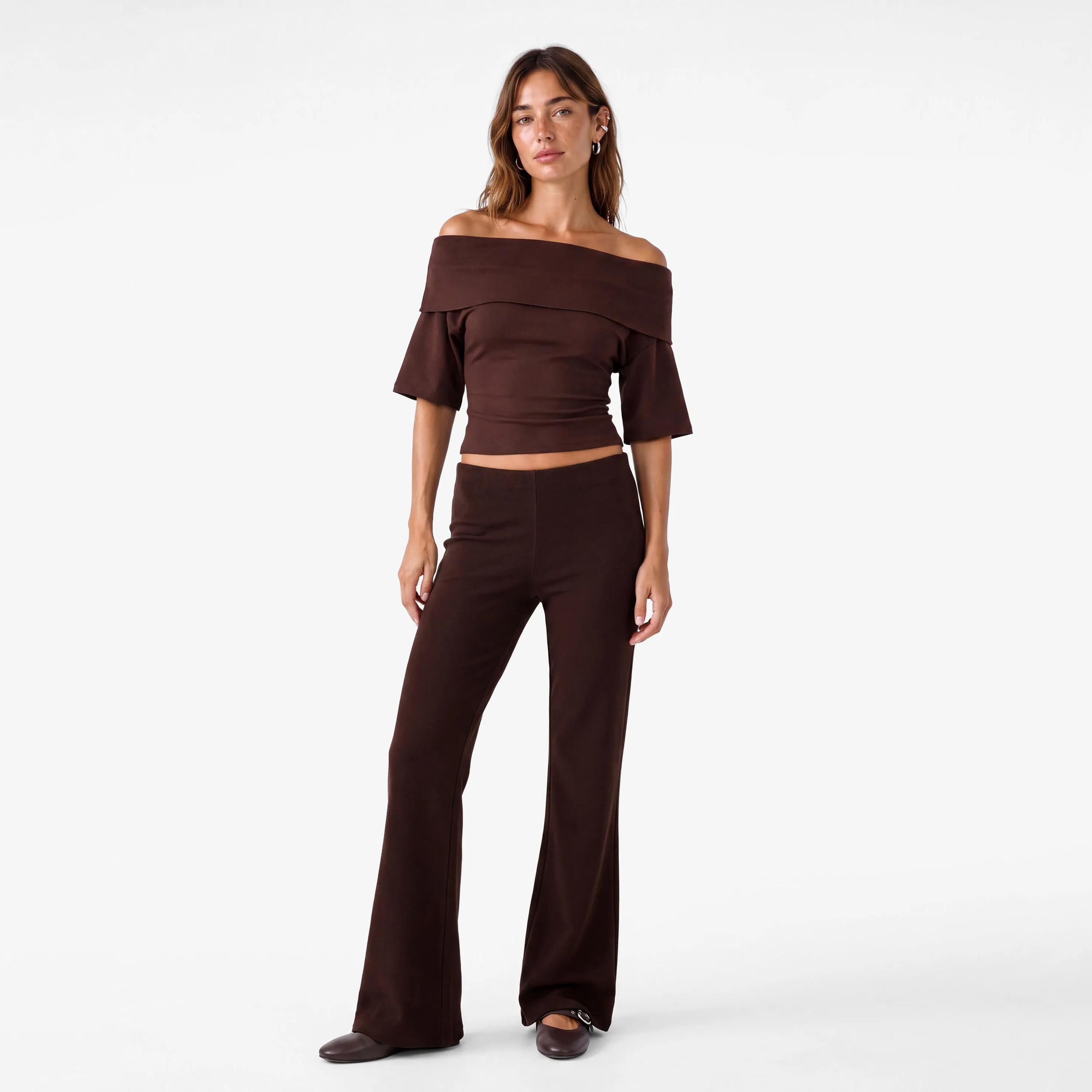 KOTON Flared Women's Trousers-women-clothing-trousers-image-2