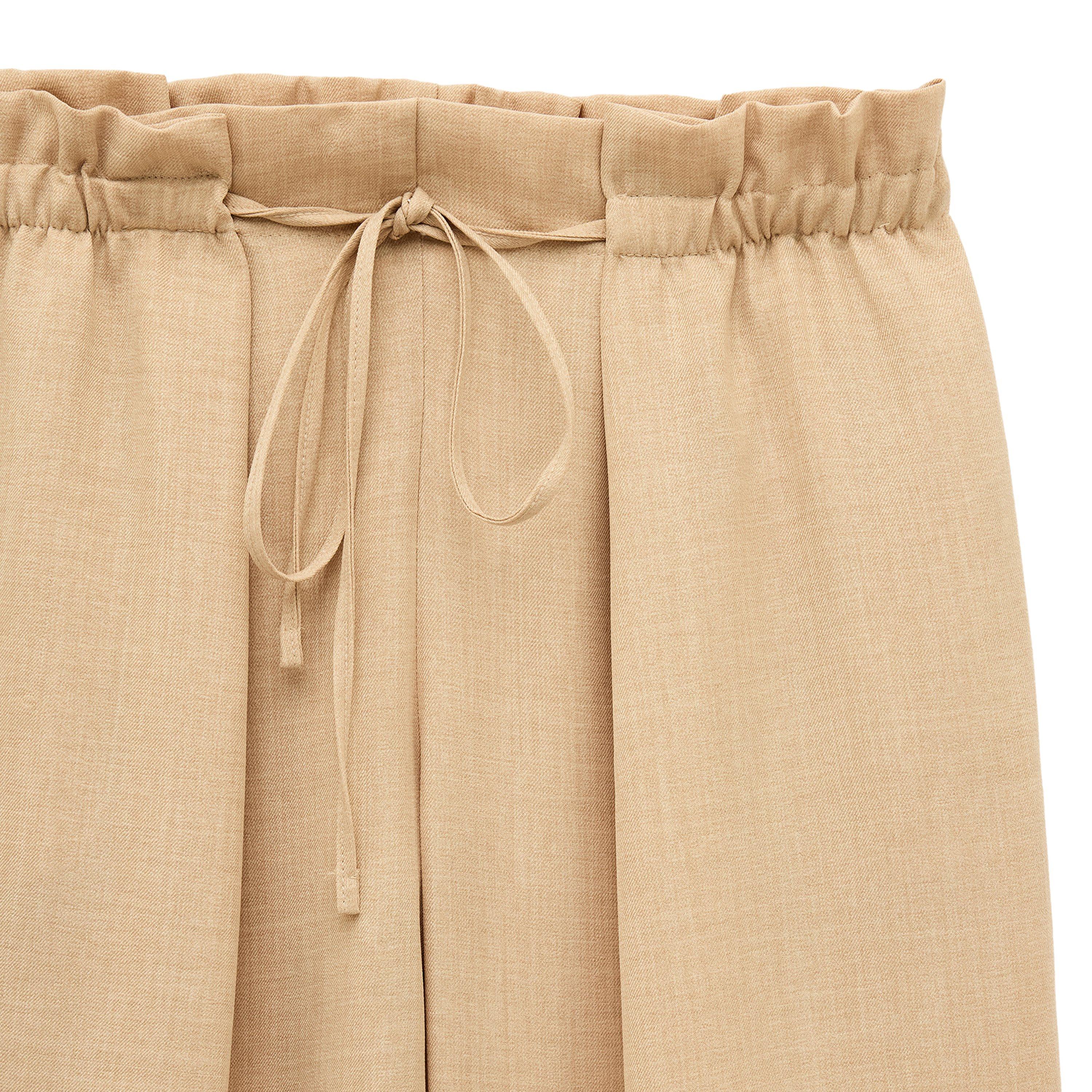 KOTON Beige Pleated Women's Trousers-women-clothing-trousers-image-3