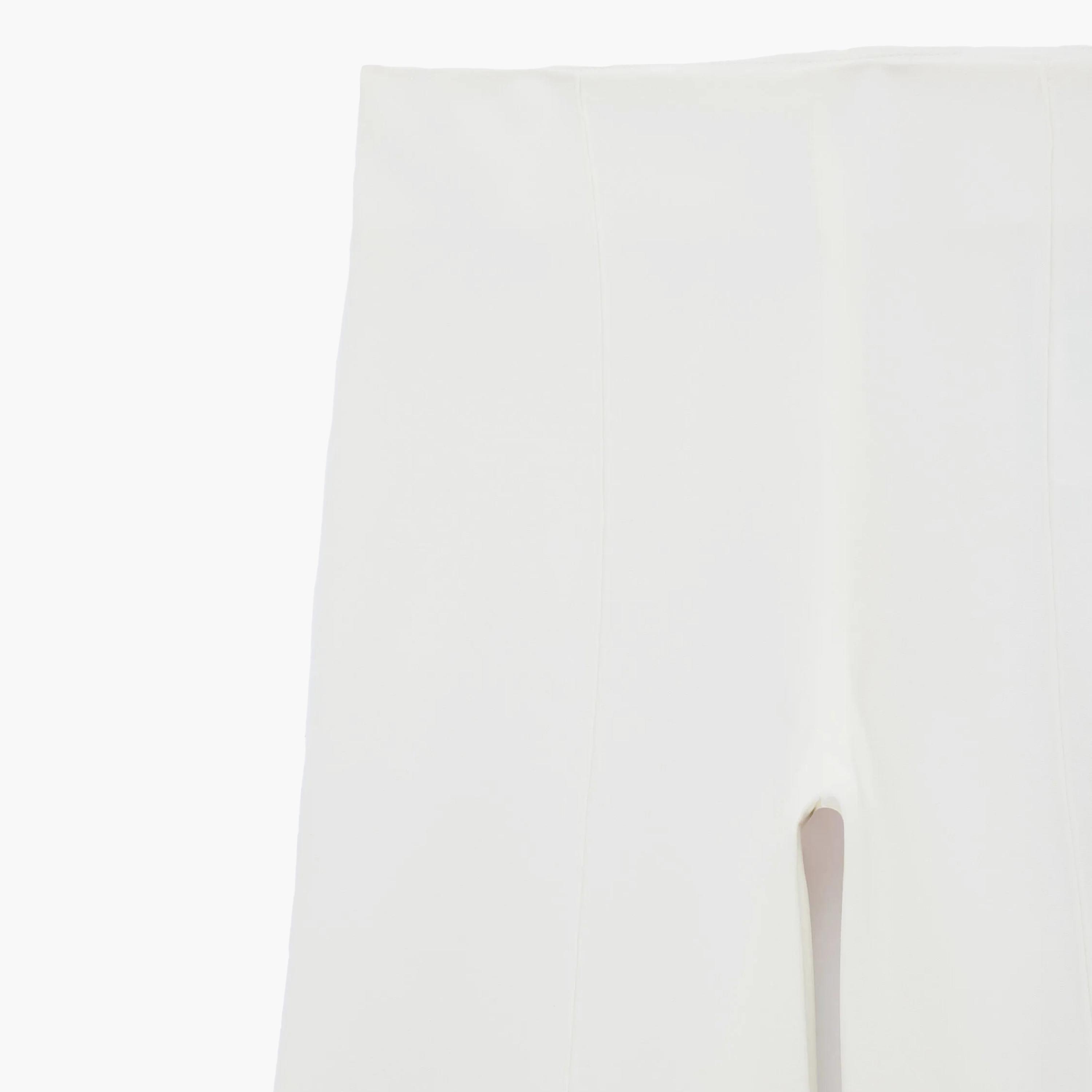 KOTON White Concealed Zip Women's Trousers-women-clothing-trousers-image-3