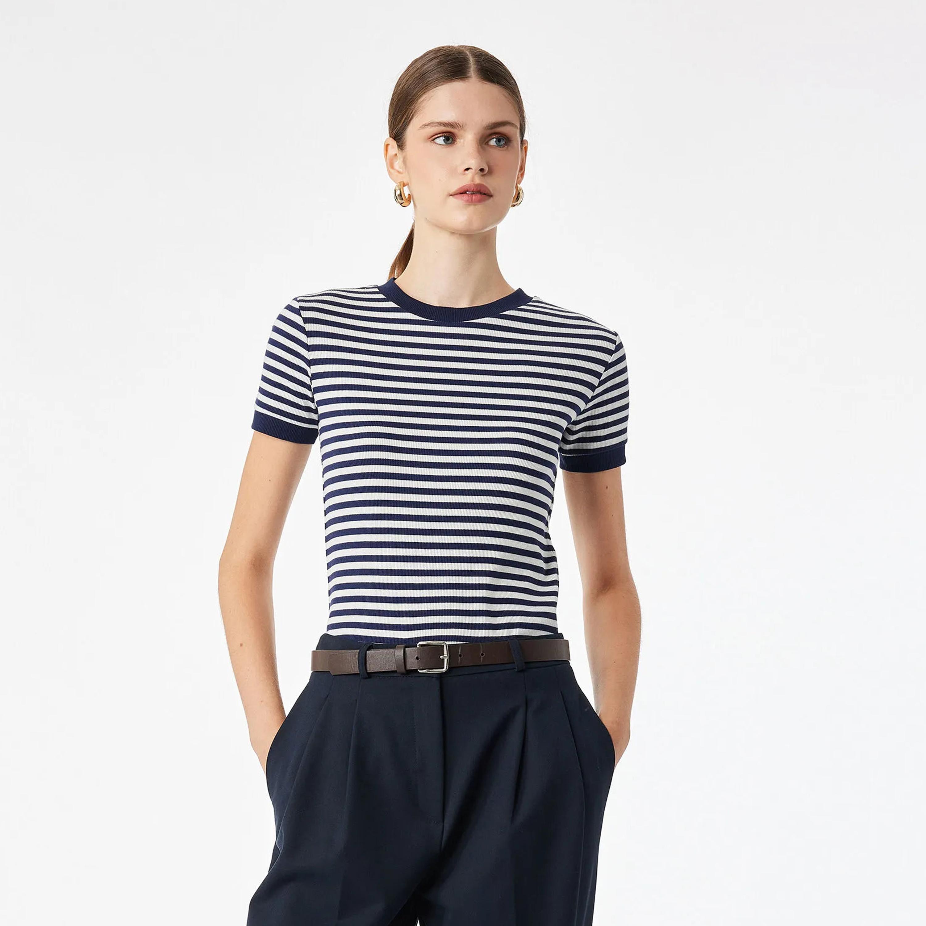 KOTON Striped Women's T-Shirt-women-clothing-tshirts-image-1