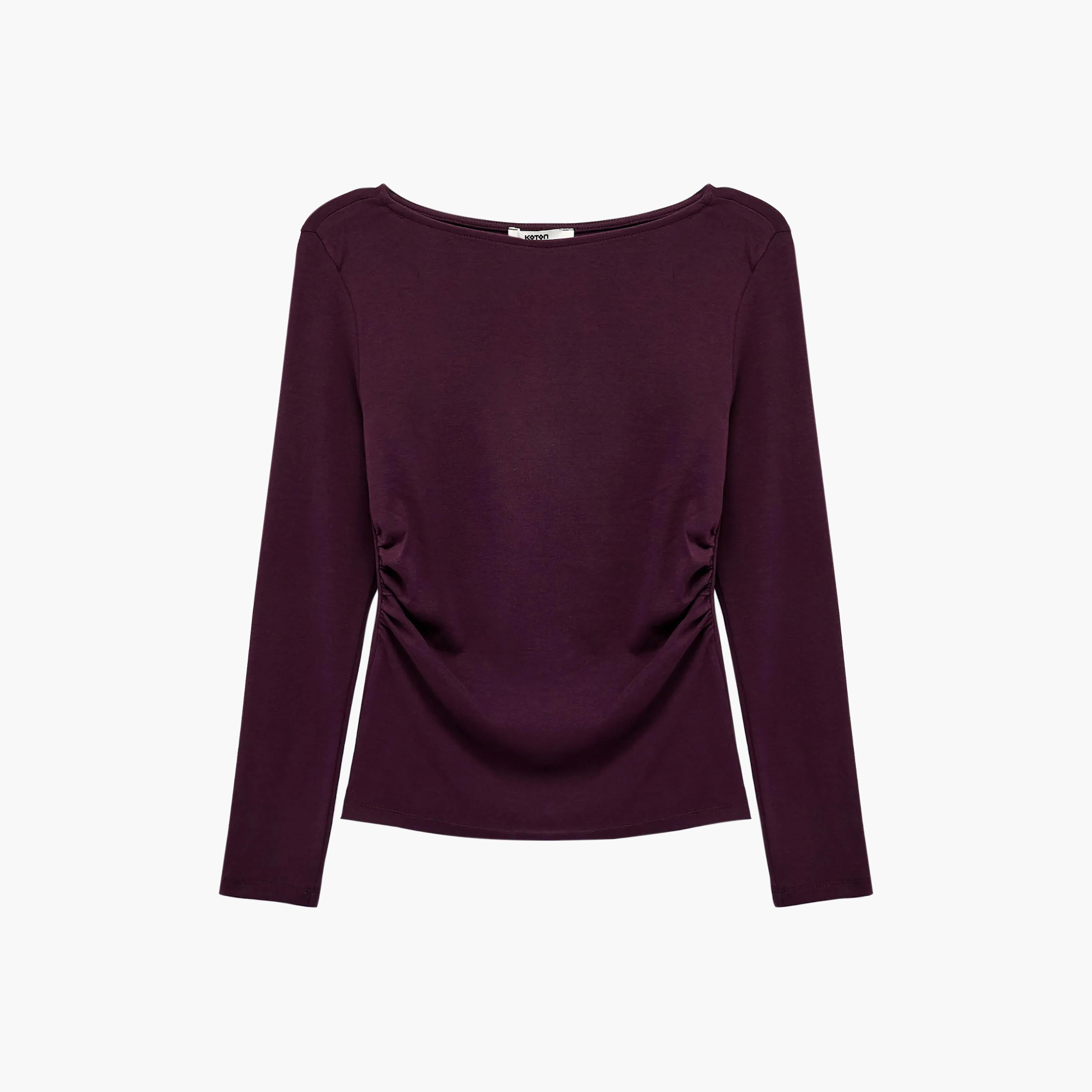 KOTON Burgundy Women's Top-women-clothing-shirtsandblouses-blouses-image-1