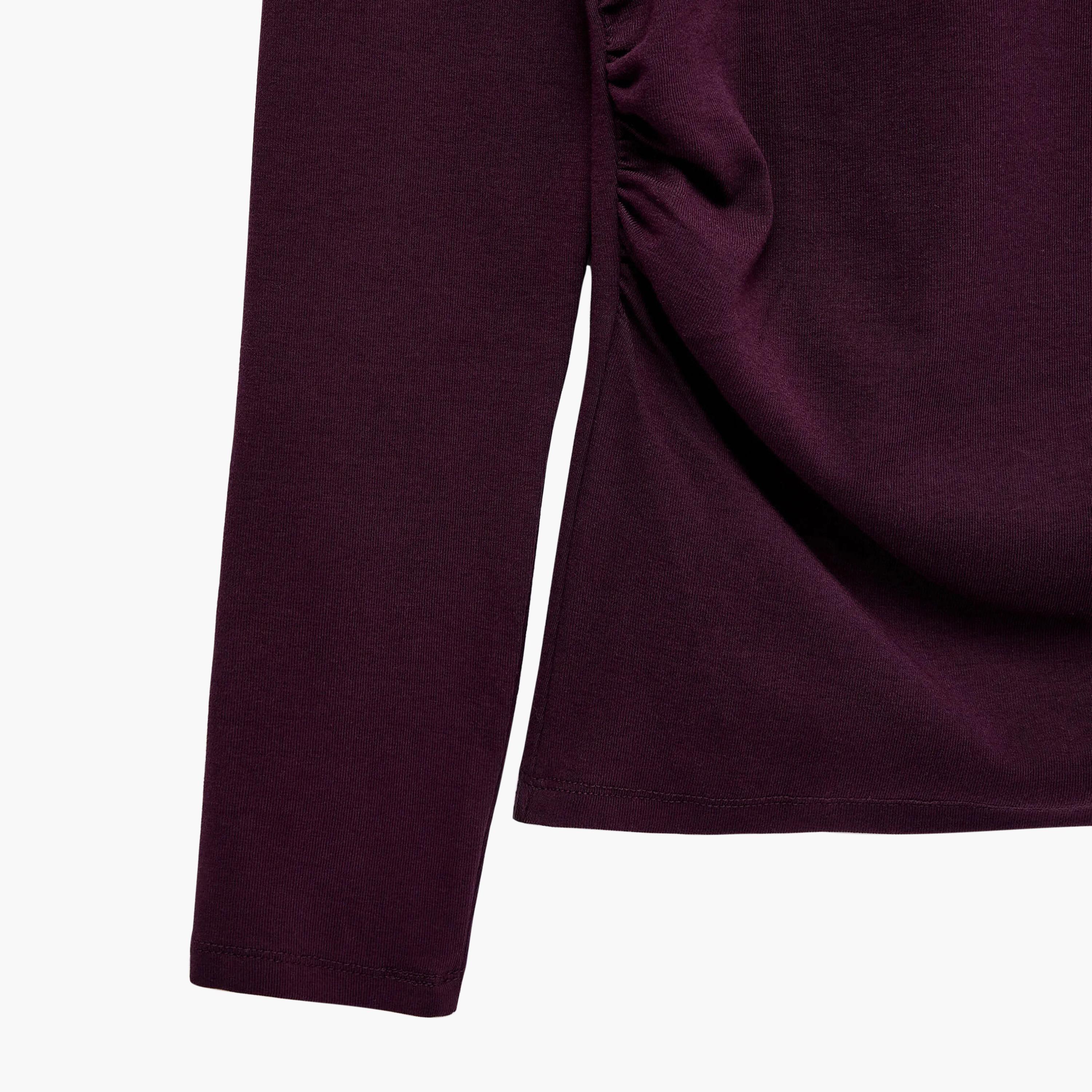 KOTON Burgundy Women's Top-women-clothing-shirtsandblouses-blouses-image-3