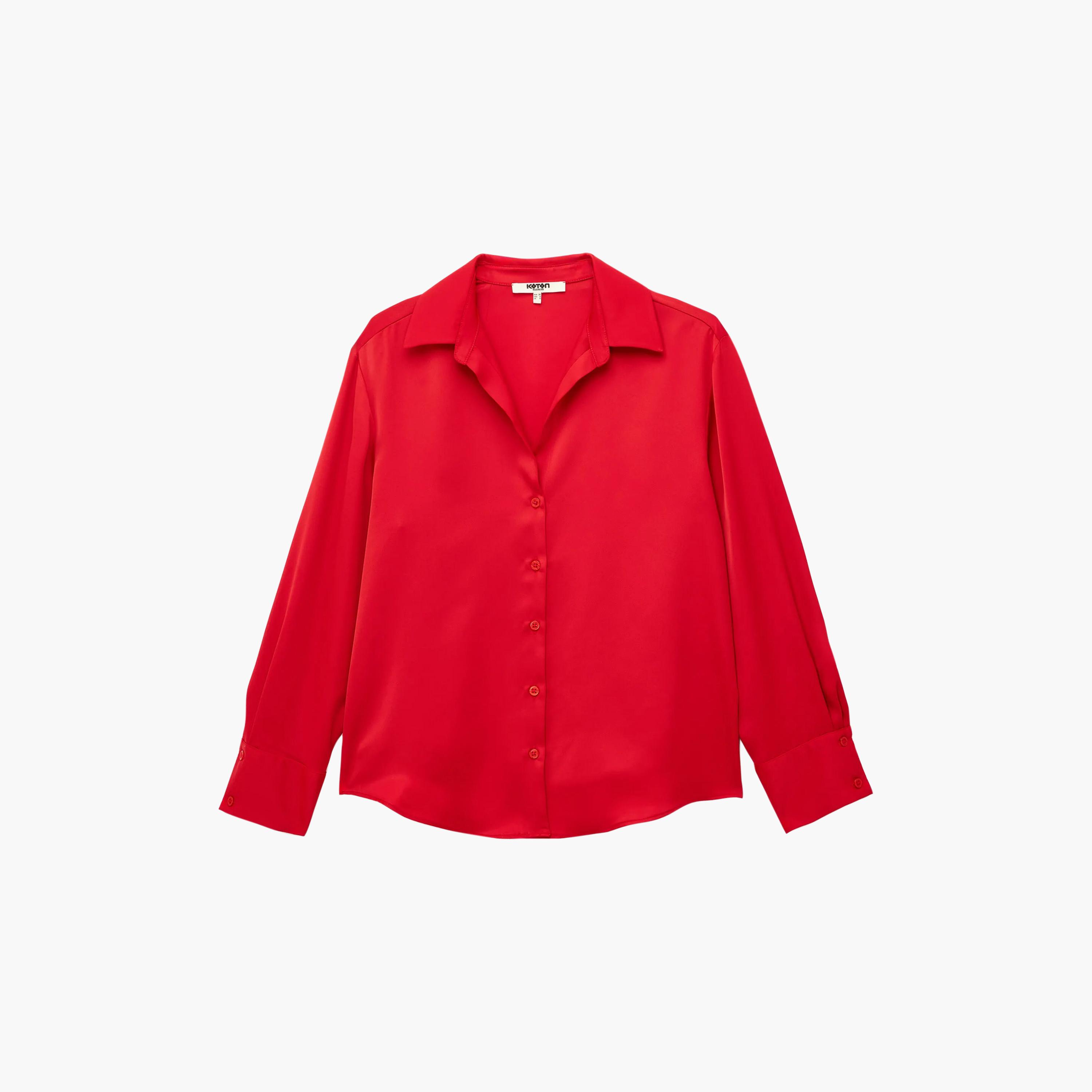 KOTON Collared Women's Shirt-women-clothing-shirtsandblouses-shirts-image-5