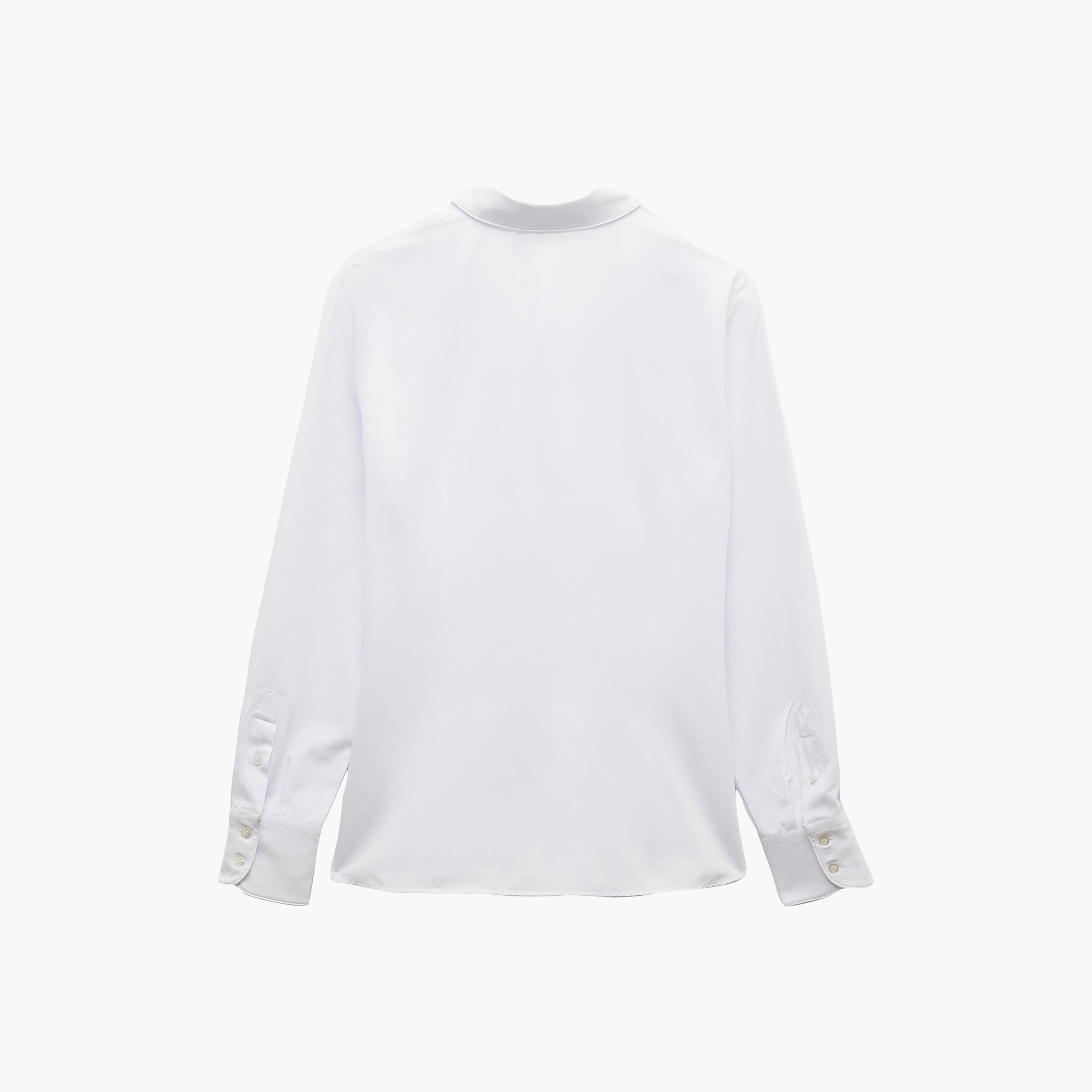 KOTON White Cotton Pointed Collar Women's Shirt-women-clothing-shirtsandblouses-shirts-image-4