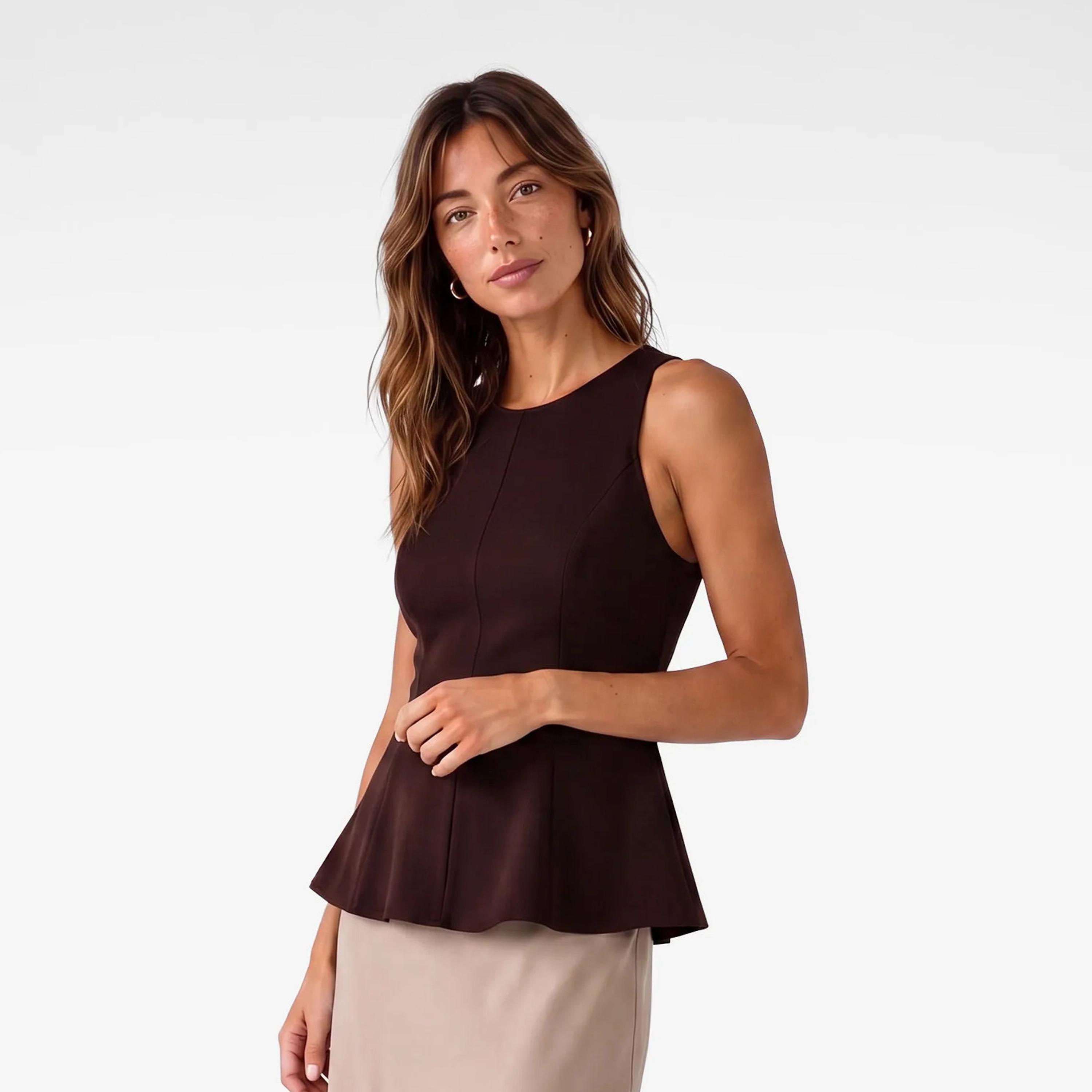 KOTON Women's Peplum Top-women-clothing-plussize-shirtsandblouses-blouses-image-4