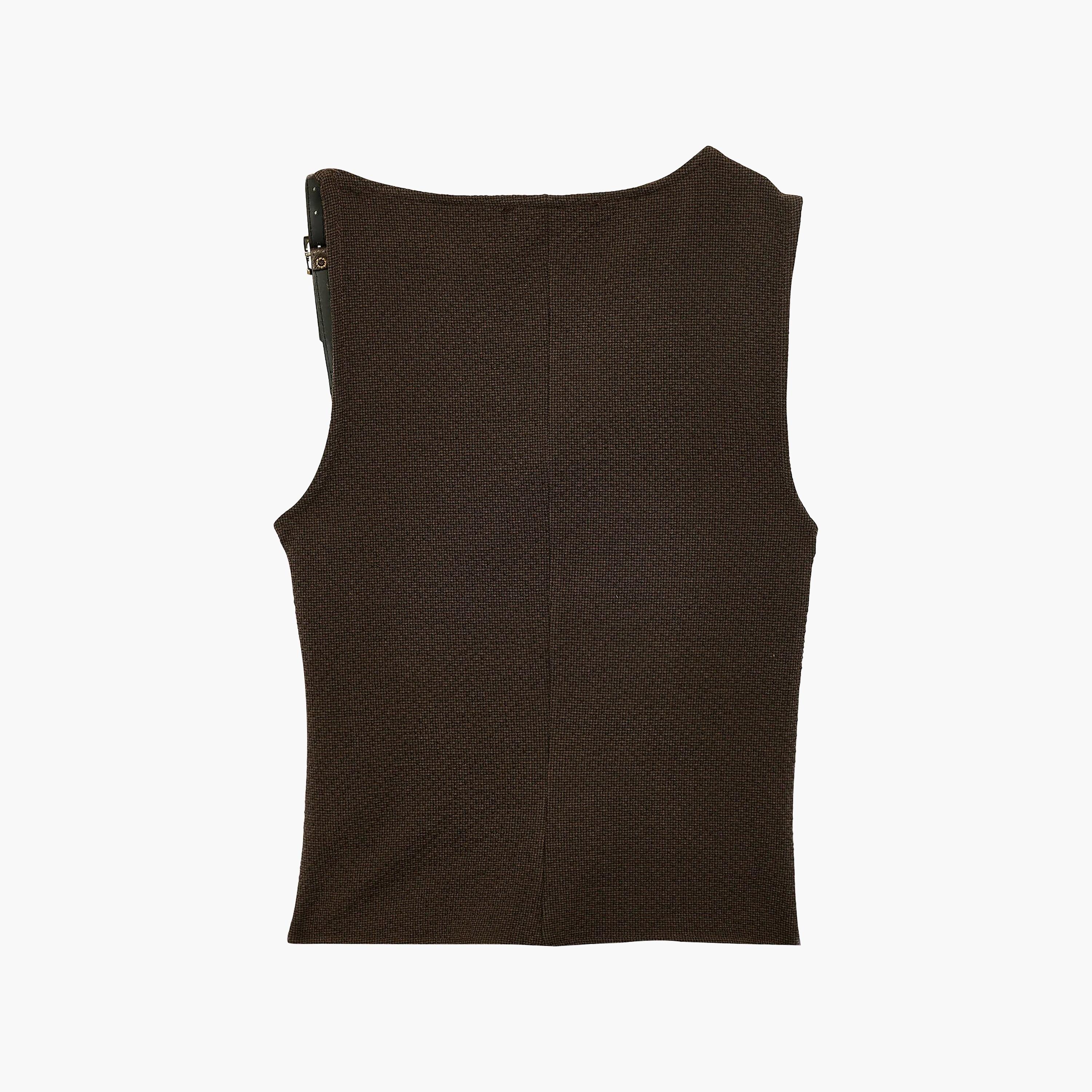 KOTON Brown Cowl Neck Women's Top-women-clothing-shirtsandblouses-blouses-image-2
