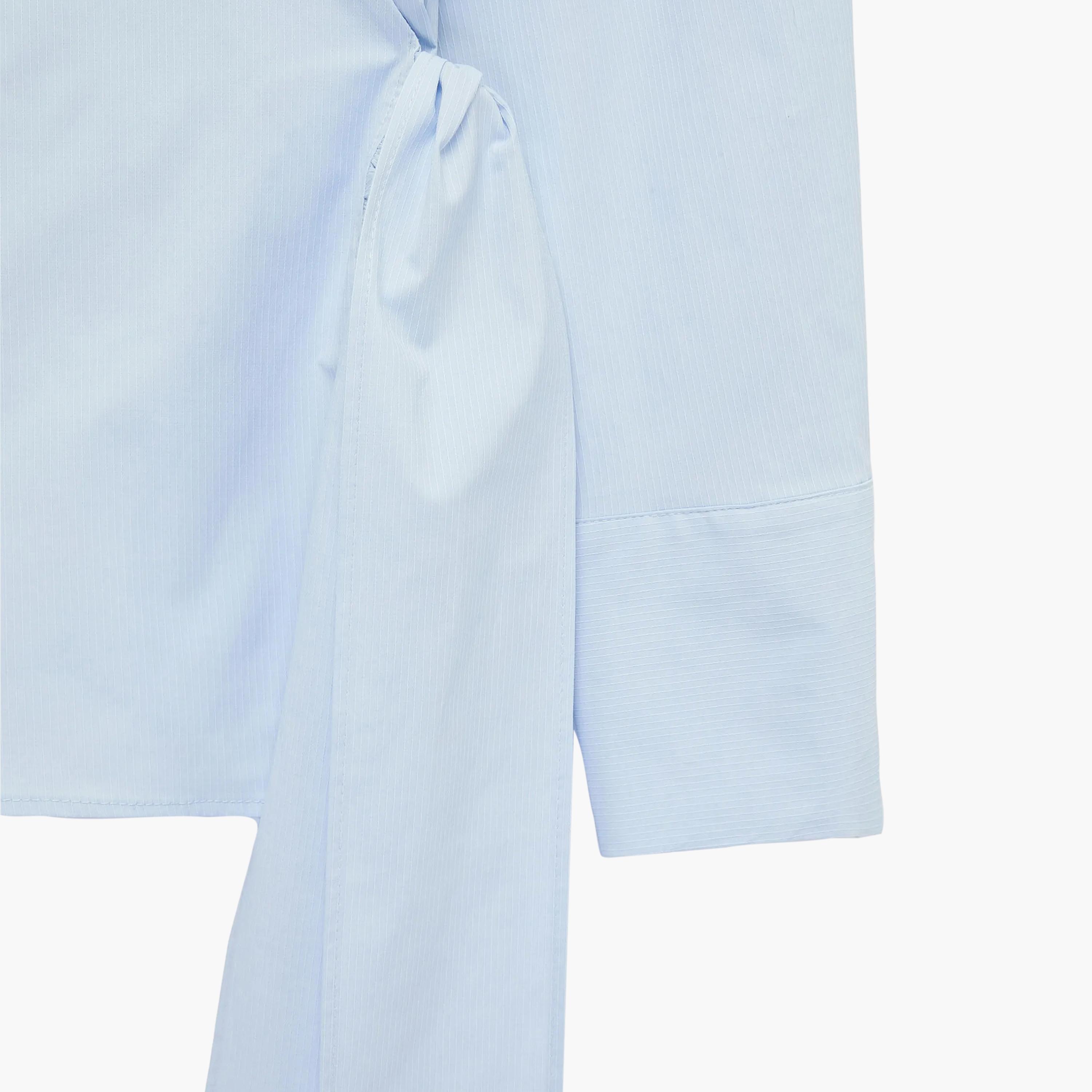 KOTON Blue Collared Women's Wrap Shirt-women-clothing-shirtsandblouses-shirts-image-7