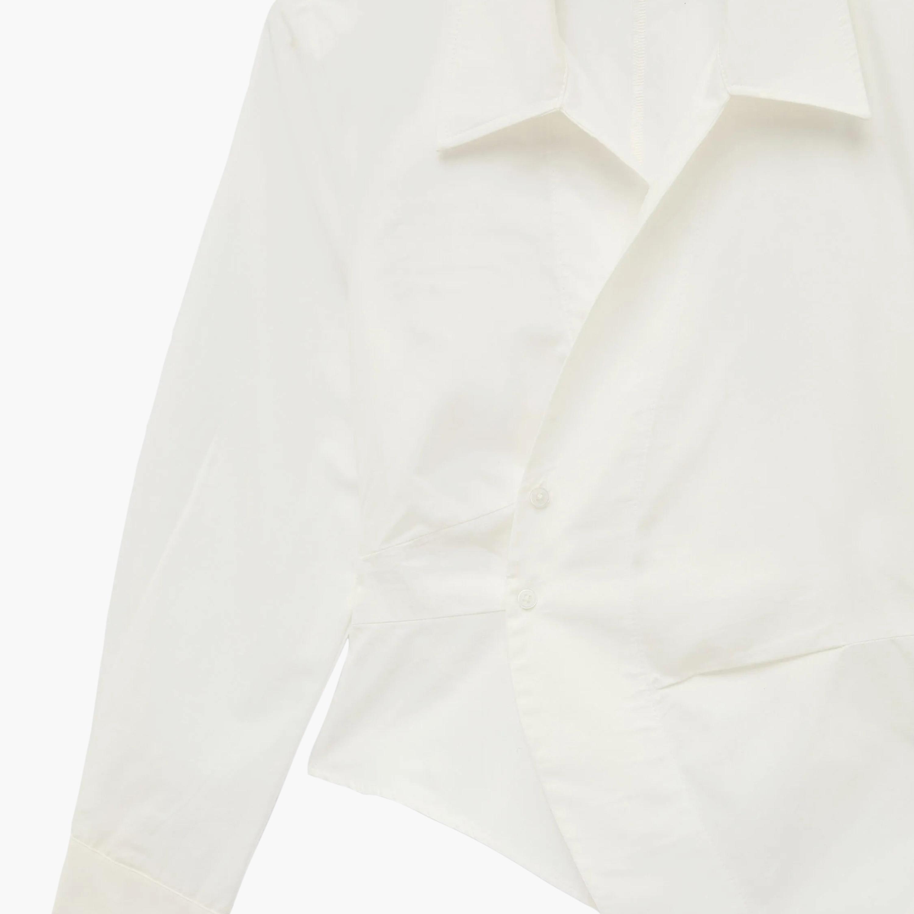 KOTON Beige Cotton Collared Women's Wrap Shirt-women-clothing-shirtsandblouses-shirts-image-5