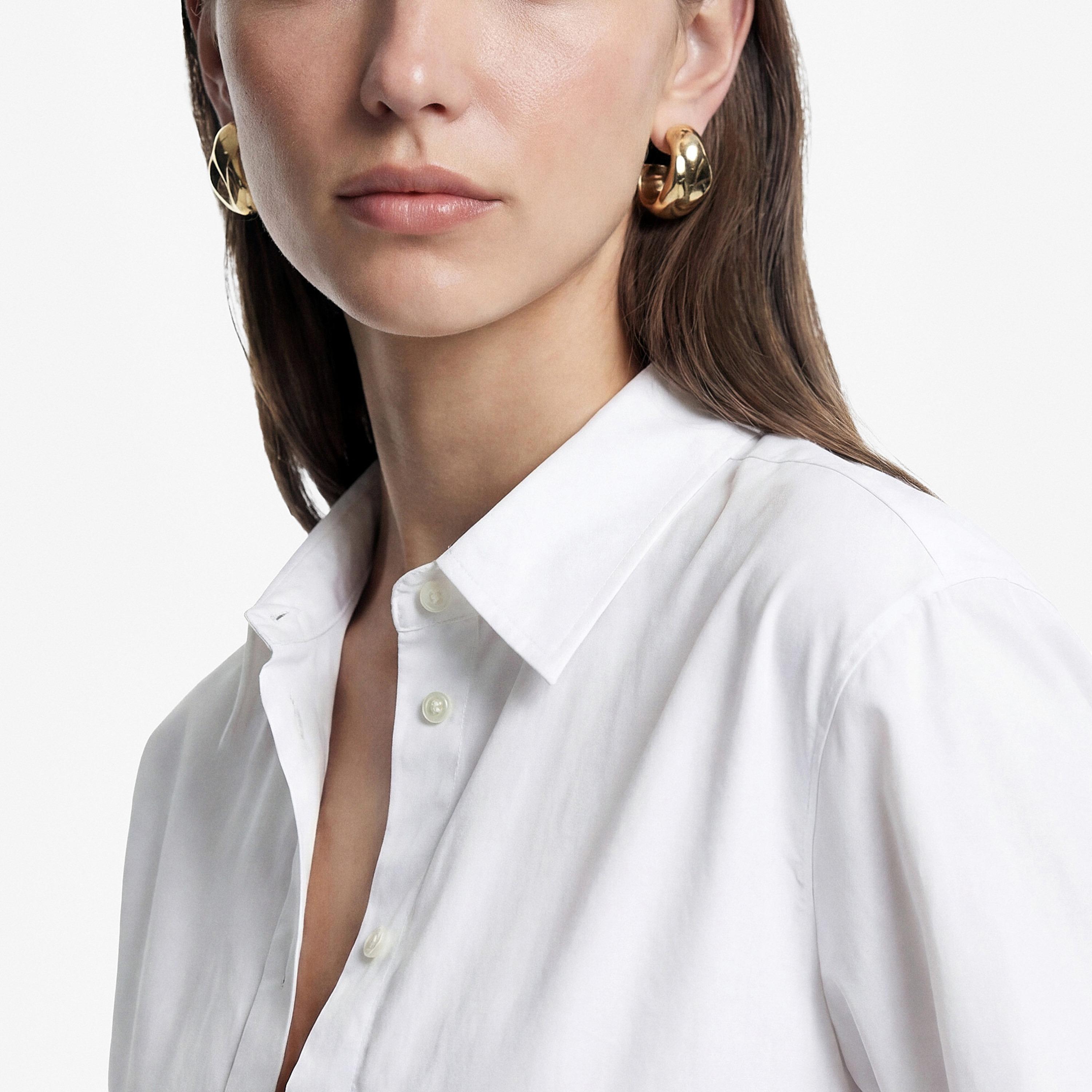 قميص نسائي أبيض من القطن بياقة من كوتون-women-clothing-shirtsandblouses-shirts-image-4