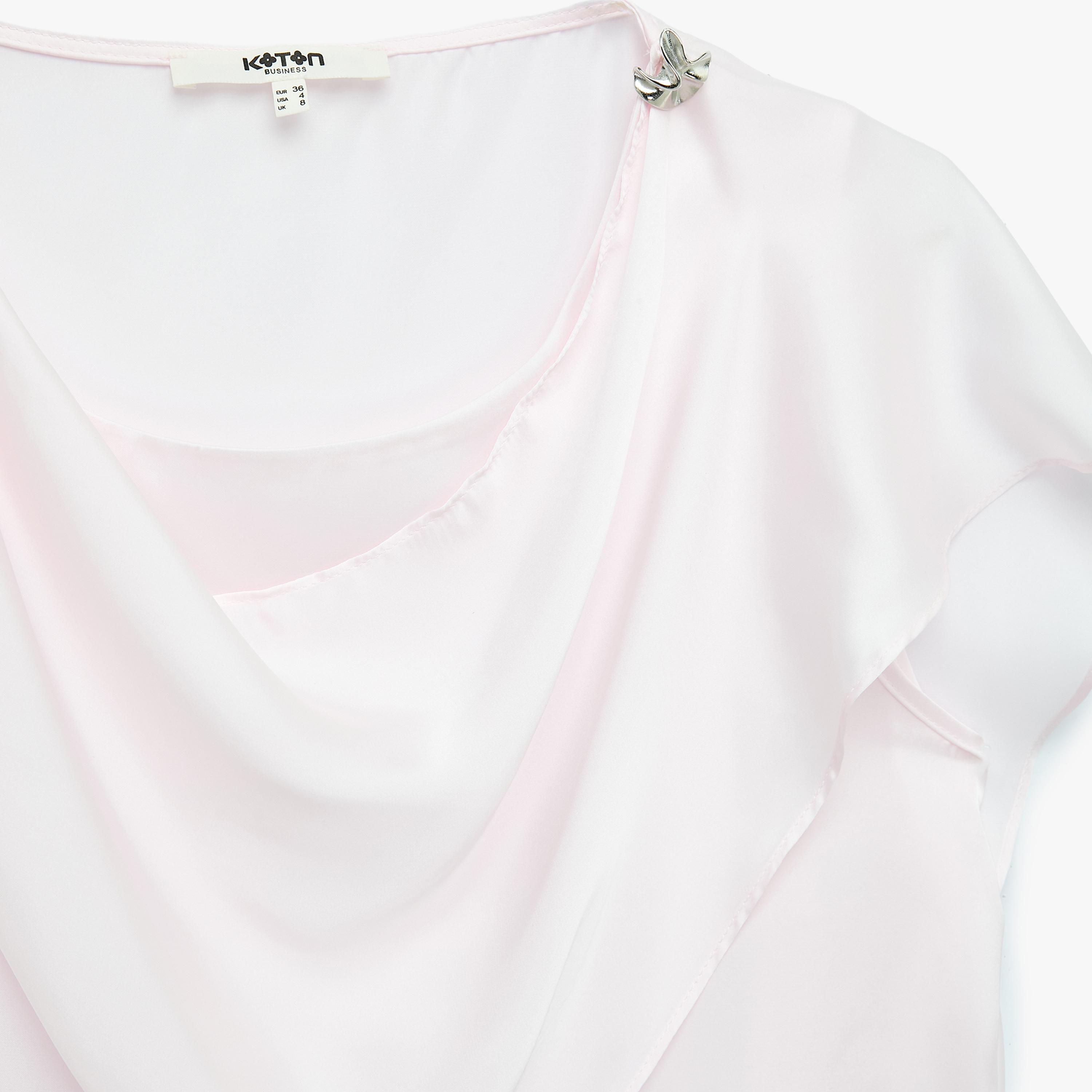 KOTON Cowl Neck Women's Top-women-clothing-shirtsandblouses-blouses-image-3
