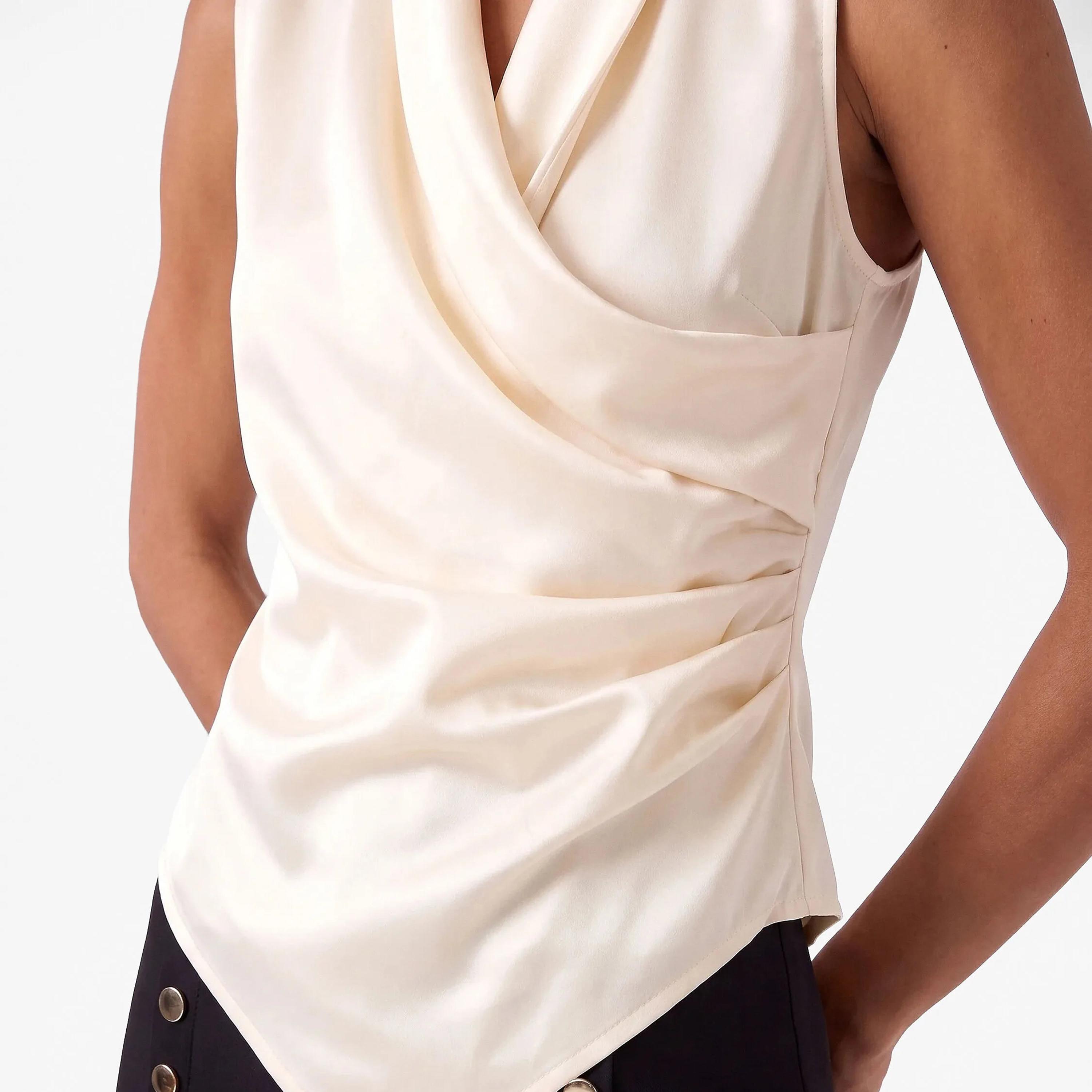 KOTON Cotton Women's Wrap Top-women-clothing-shirtsandblouses-blouses-image-5