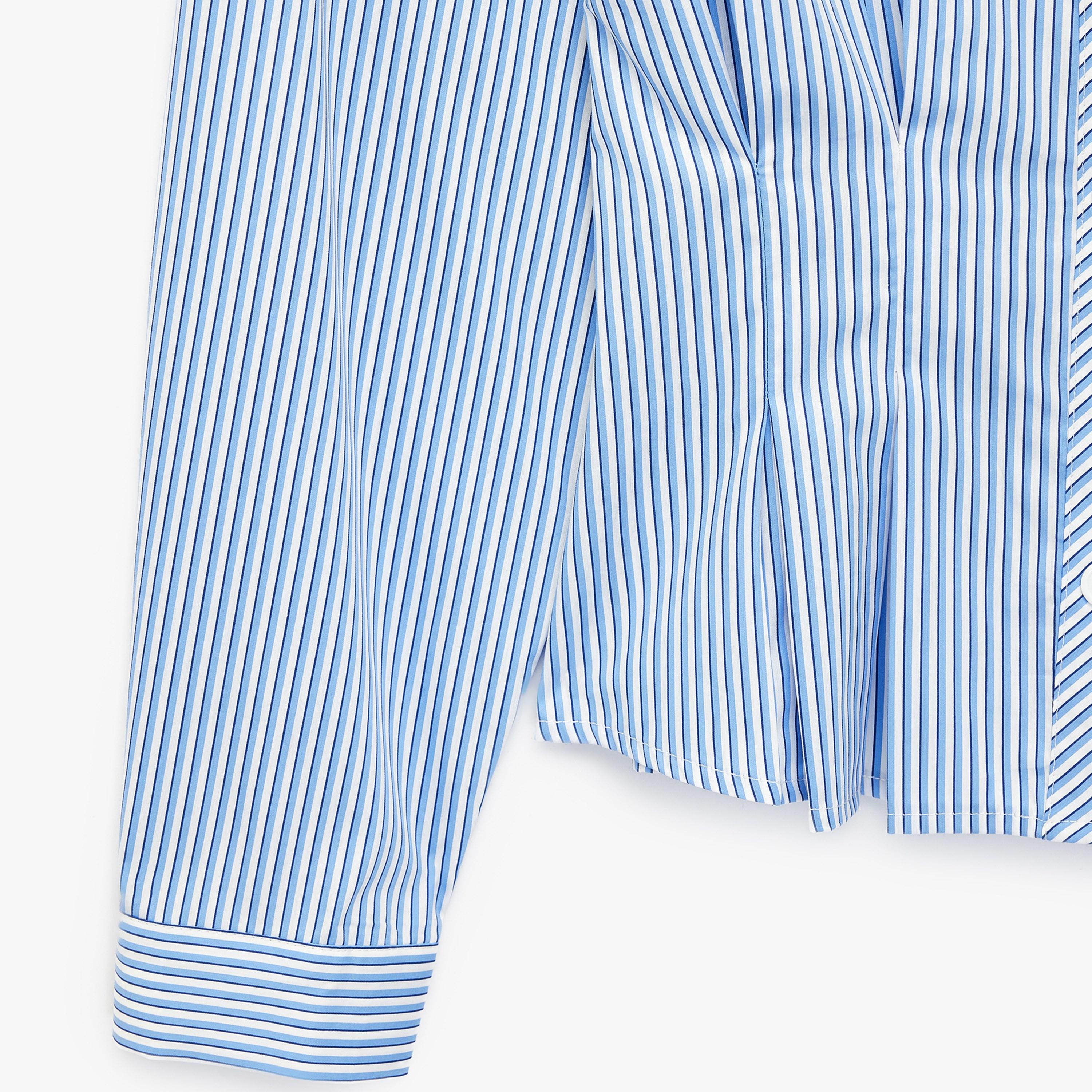 KOTON Blue Striped Women's Peplum Shirt-women-clothing-shirtsandblouses-shirts-image-3