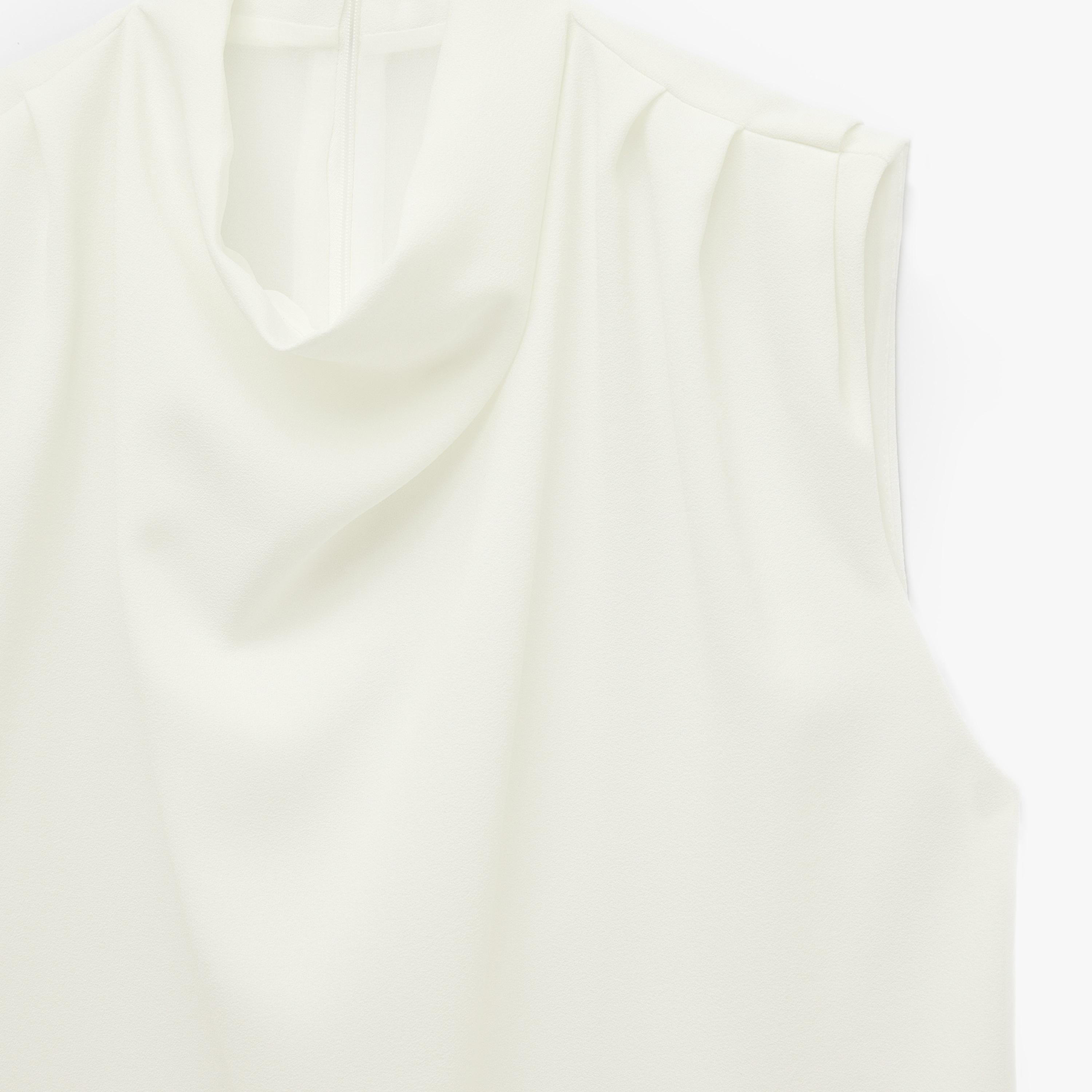 KOTON Cream Women's Top-women-clothing-plussize-shirtsandblouses-blouses-image-3