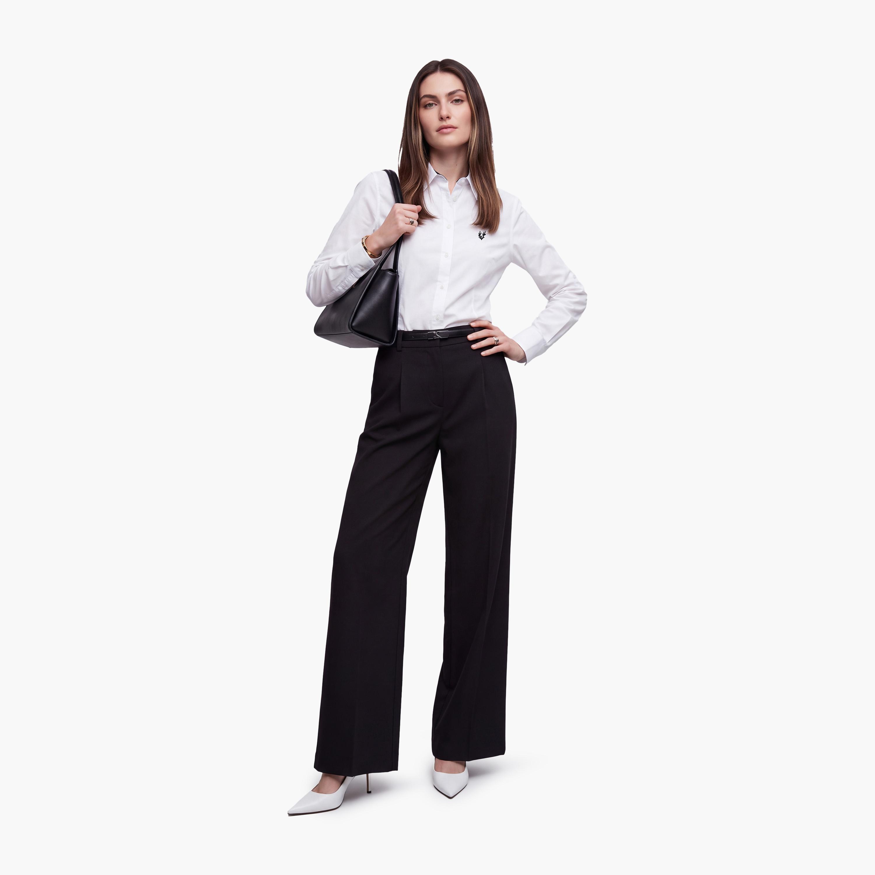 KOTON White Pointed Collar Women's Shirt-women-clothing-shirtsandblouses-shirts-image-2