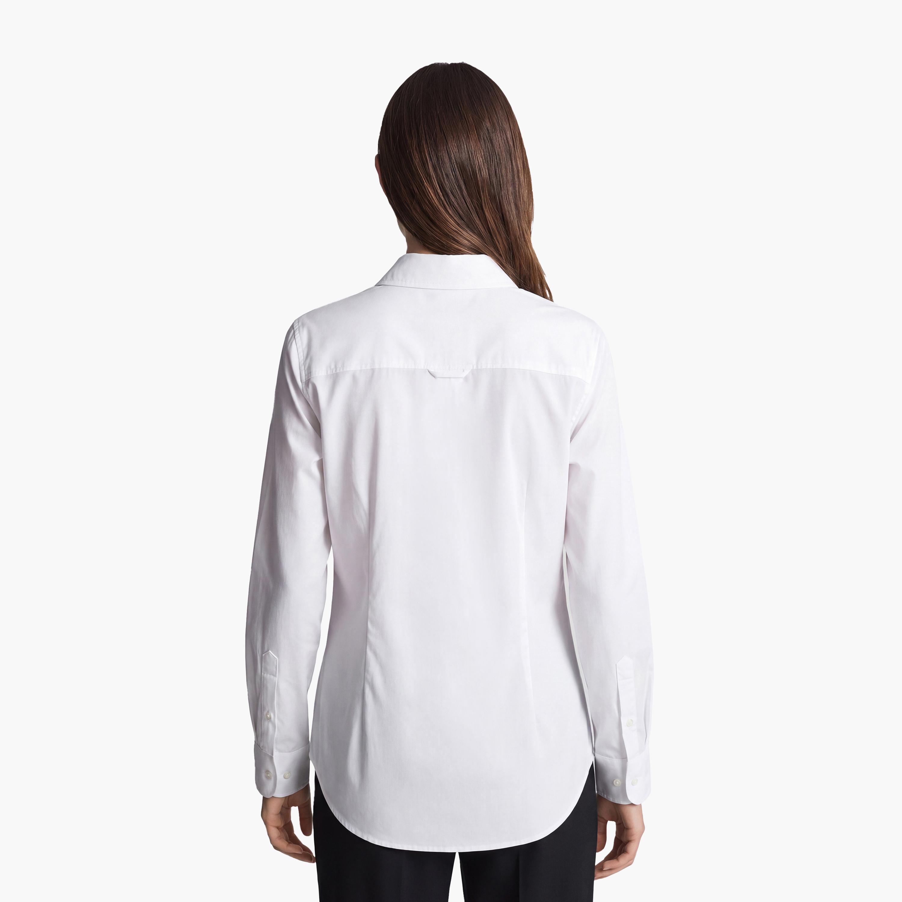 KOTON White Pointed Collar Women's Shirt-women-clothing-shirtsandblouses-shirts-image-4