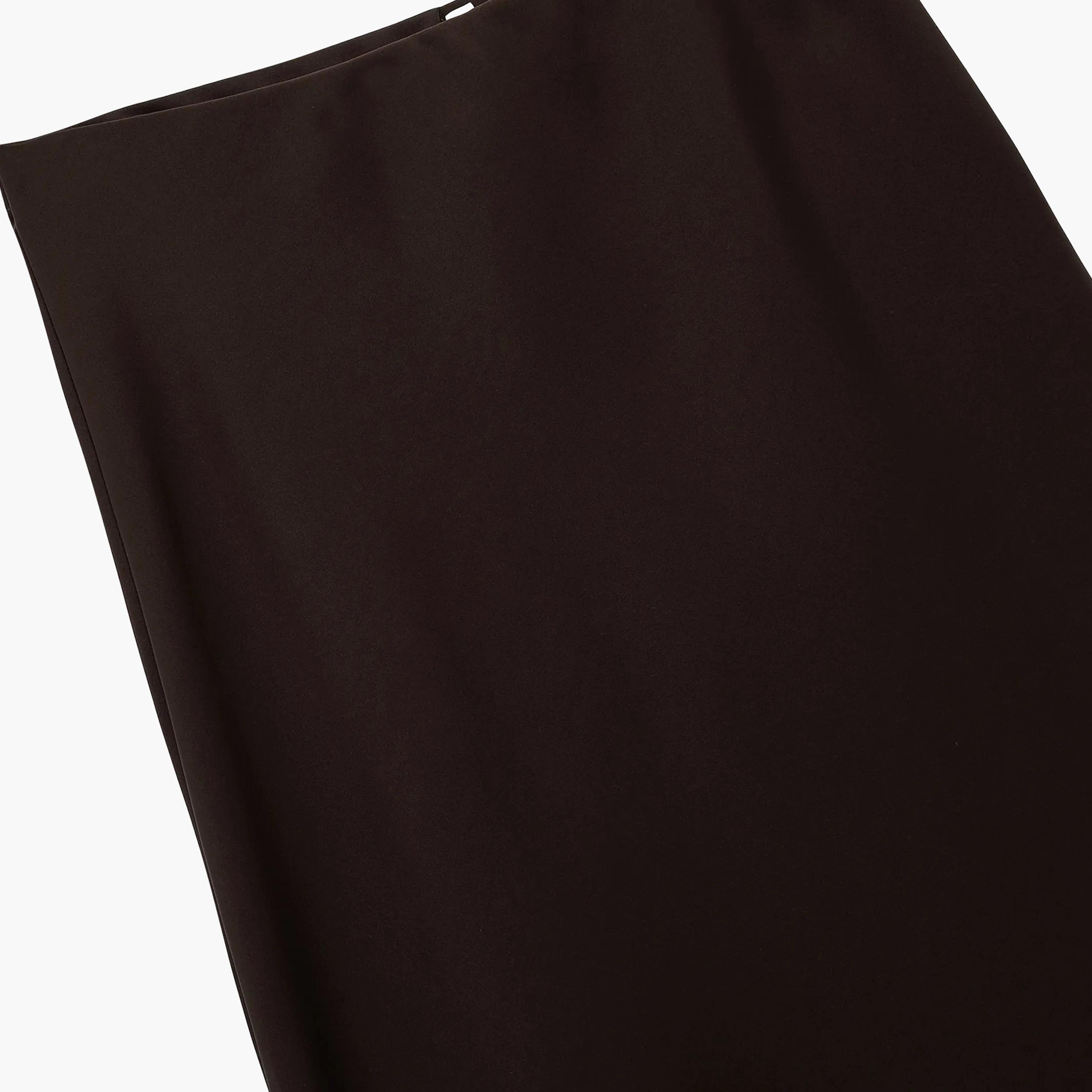 تنورة ميدي حريمي بقصة A-Line قماش ساتان من كوتون-women-clothing-skirts-image-14