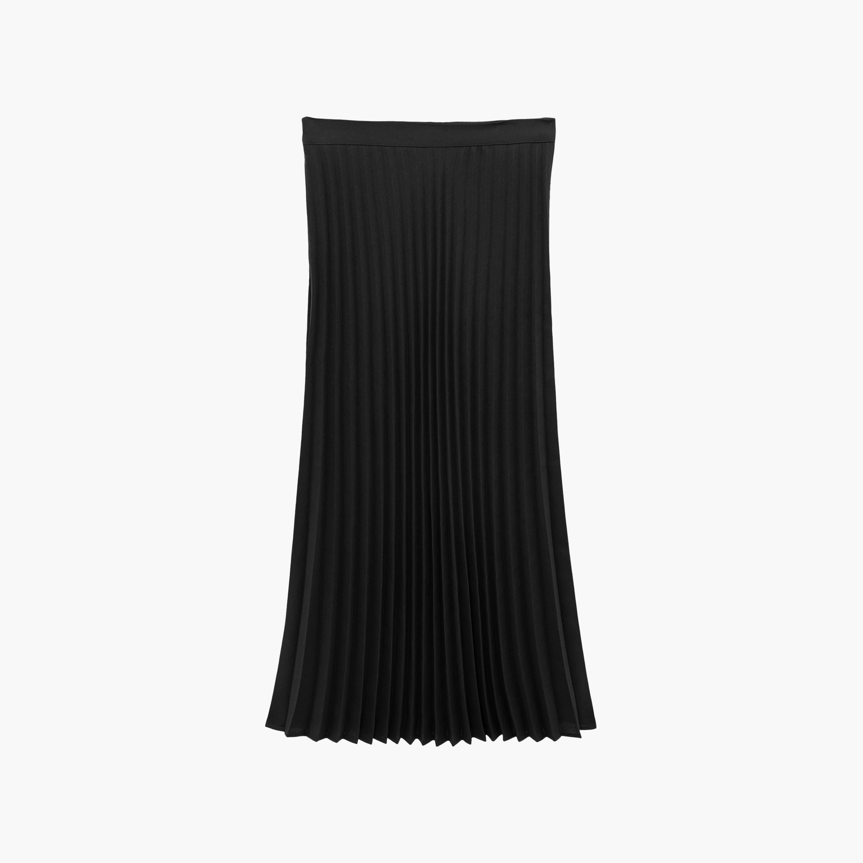 تنورة ميدي حريمي بليسيه من كوتون-women-clothing-skirts-image-2