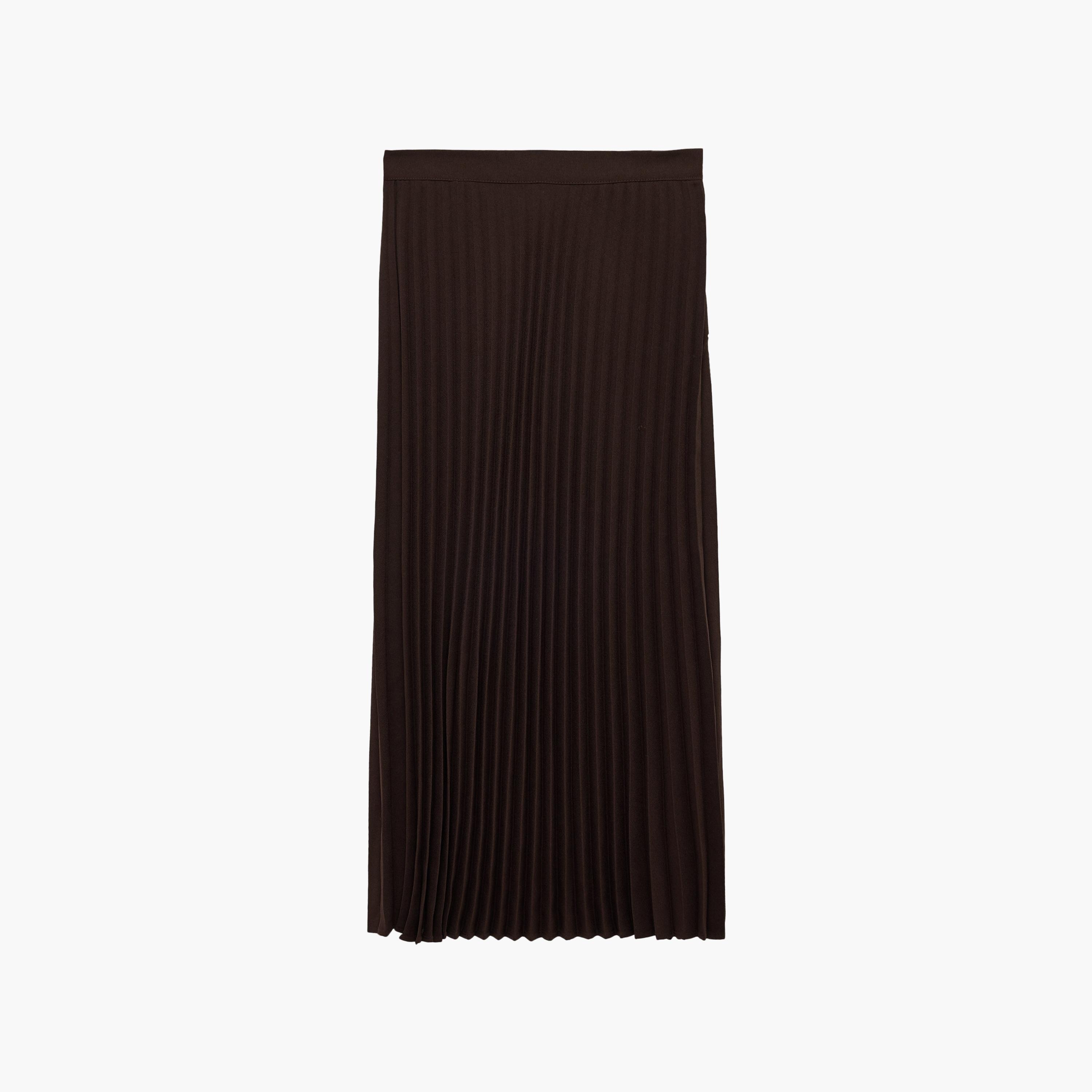 تنورة ميدي حريمي بليسيه من كوتون-women-clothing-skirts-image-1