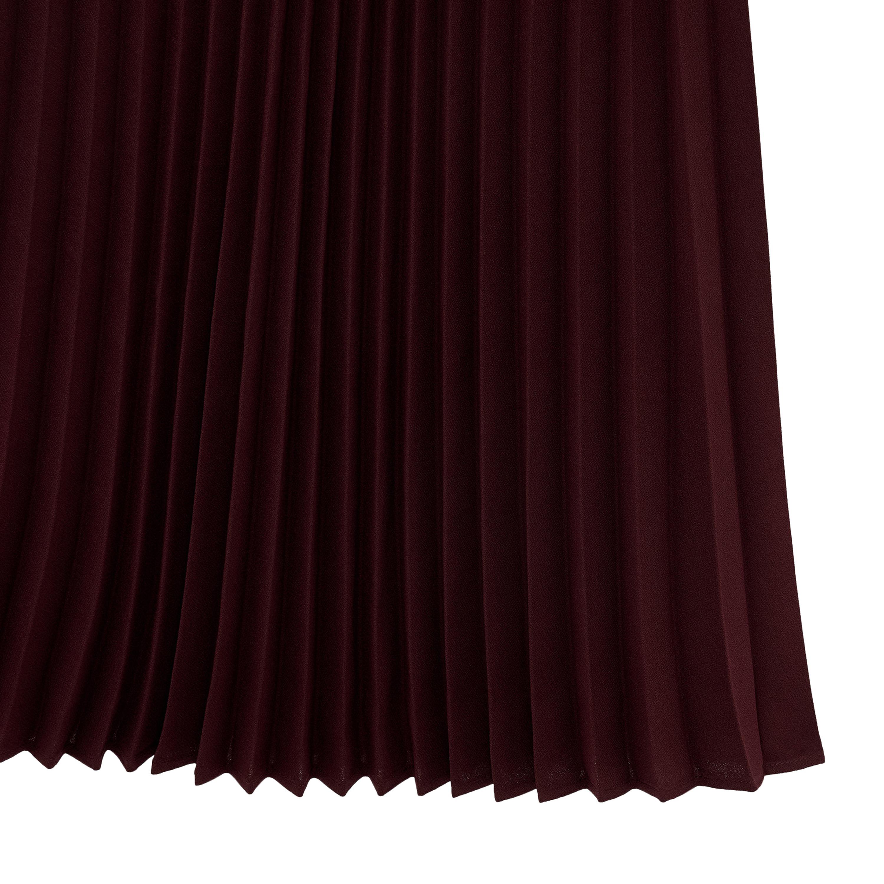تنورة ميدي حريمي بليسيه من كوتون-women-clothing-skirts-image-3