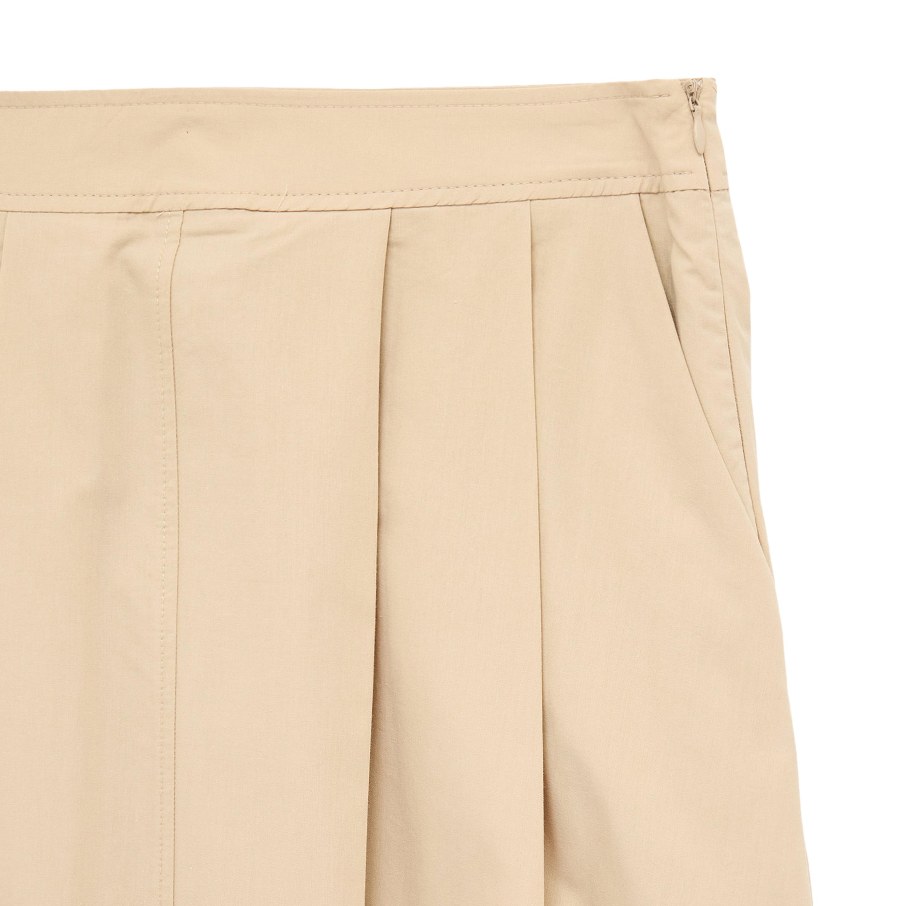 تنورة ميدي حريمي بليسيه بقصة A-Line من كوتون-women-clothing-skirts-image-3