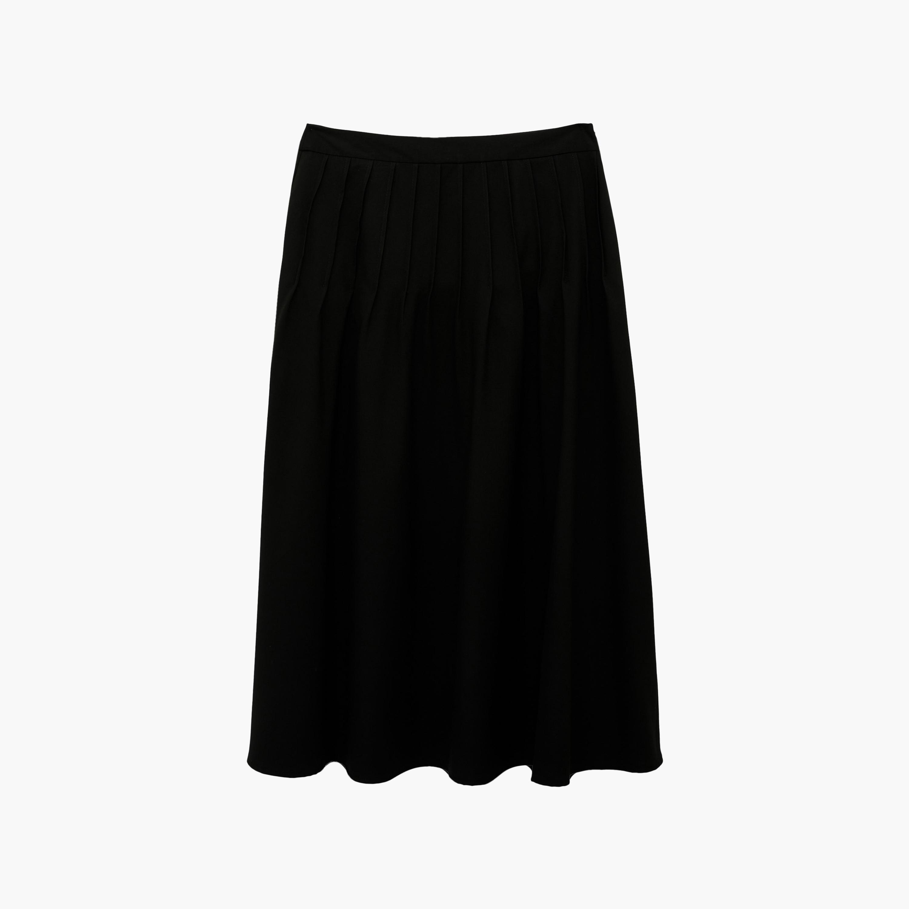 KOTON Pleated A-Line Midi Women's Skirt-women-clothing-skirts-image-1