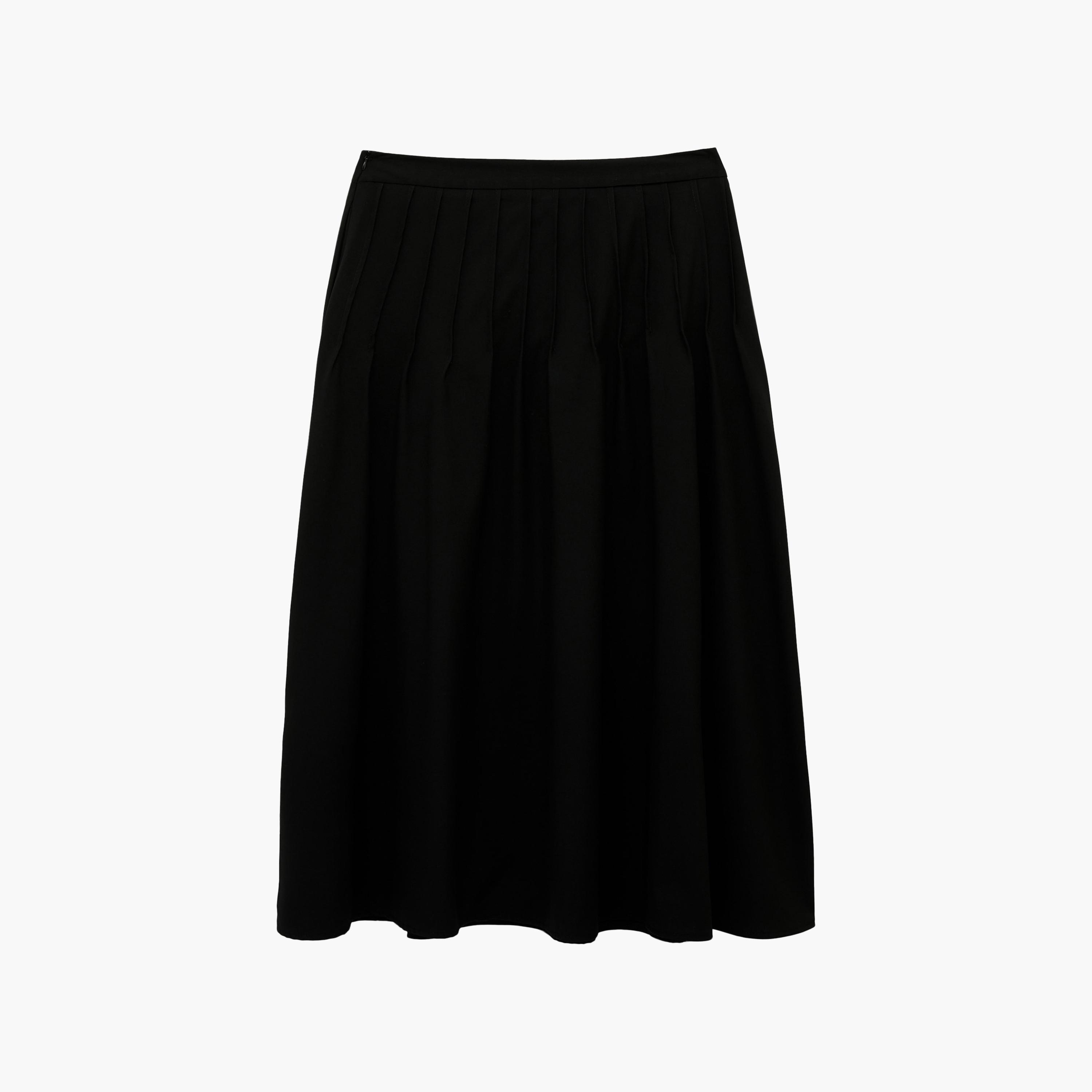 KOTON Pleated A-Line Midi Women's Skirt-women-clothing-skirts-image-2