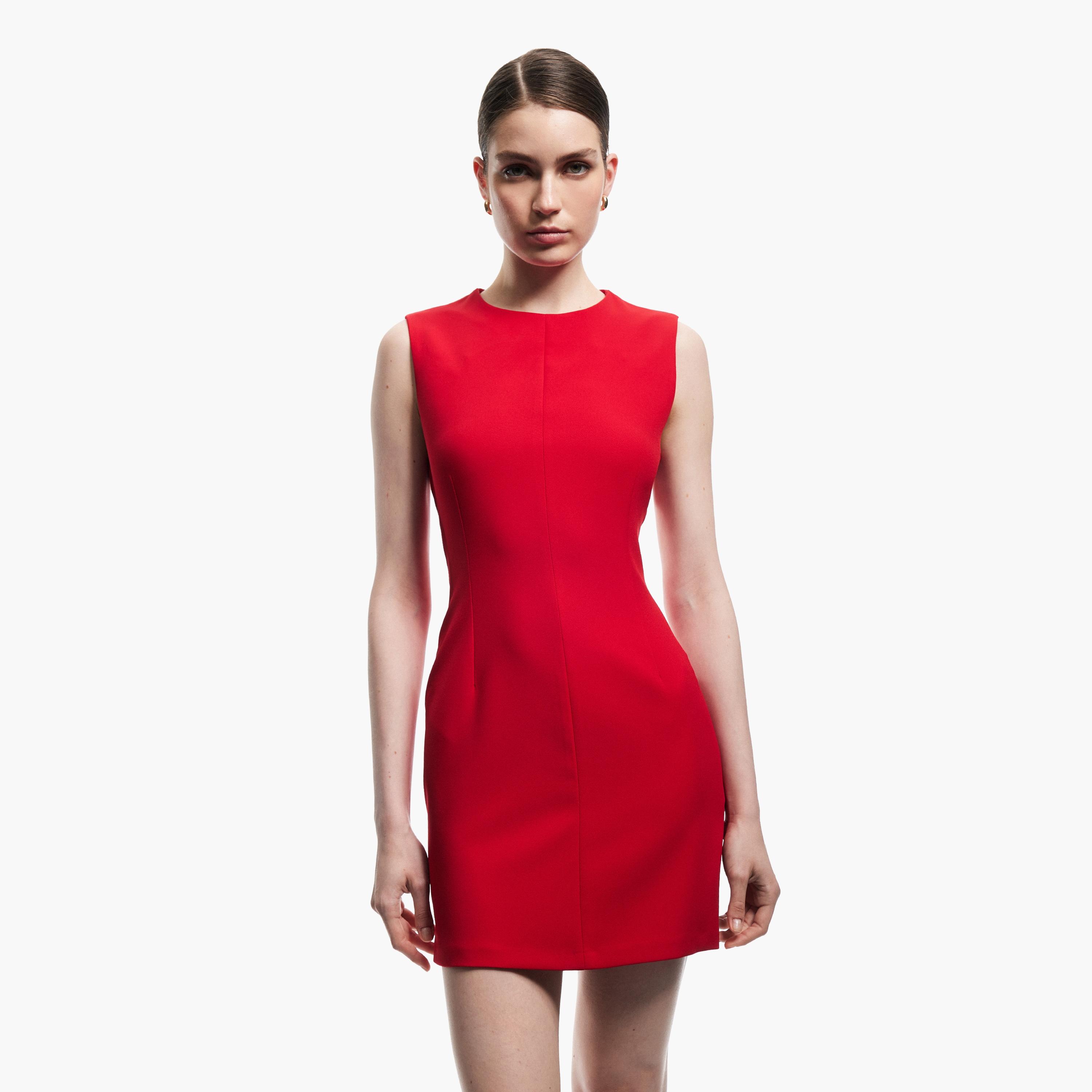 KOTON Red Sheath Women's Mini Dress-women-clothing-dresses-image-1