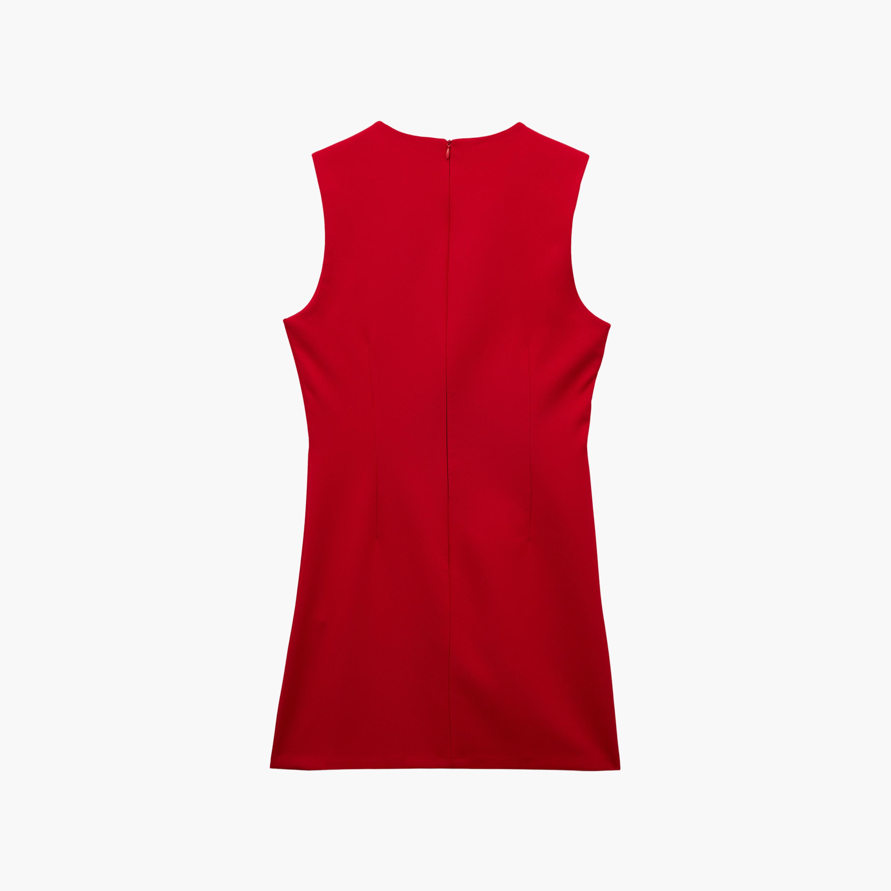 KOTON Red Sheath Women's Mini Dress-women-clothing-dresses-image-3