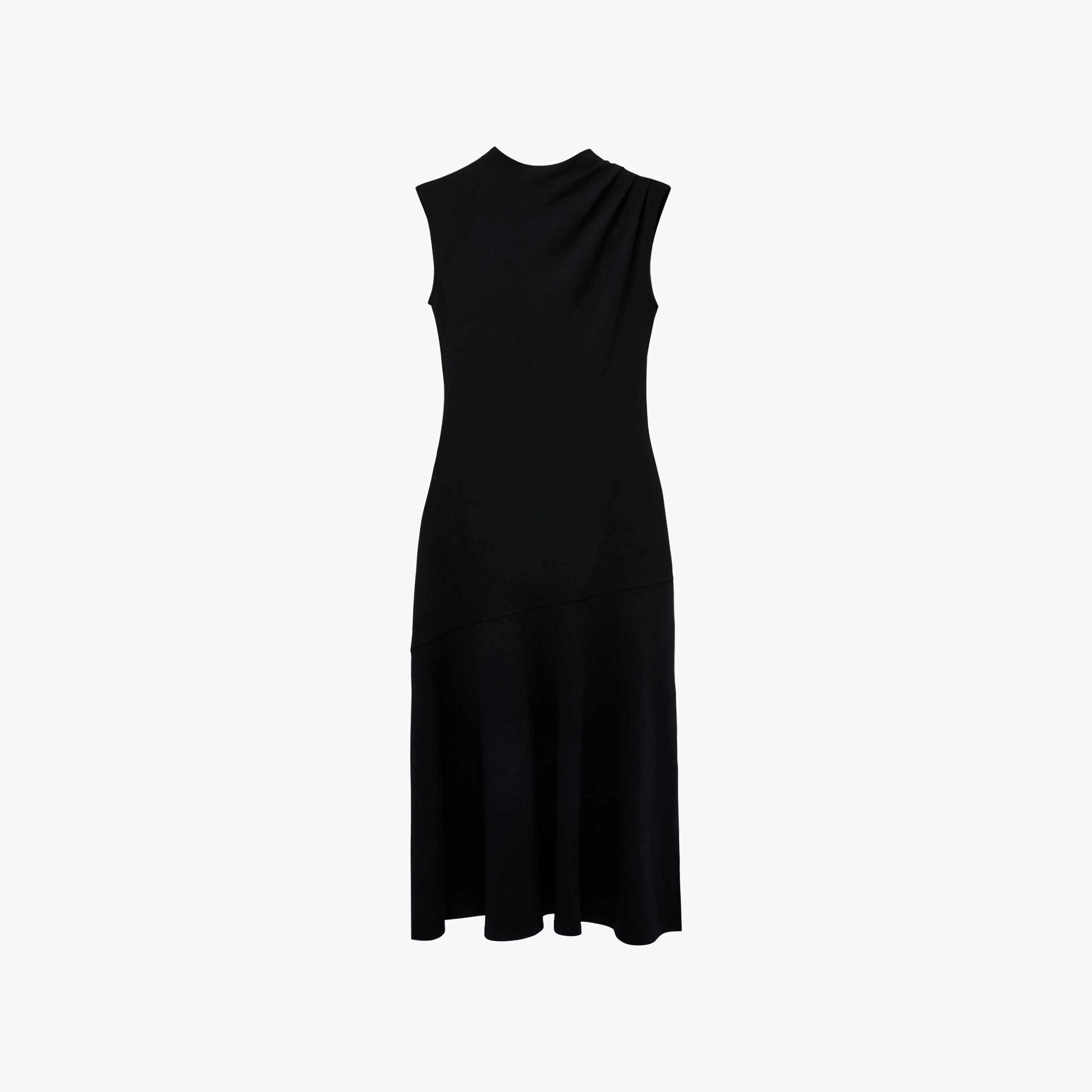 KOTON Mock Neck Fit & Flared Women's Midi Dress-women-clothing-dresses-image-5