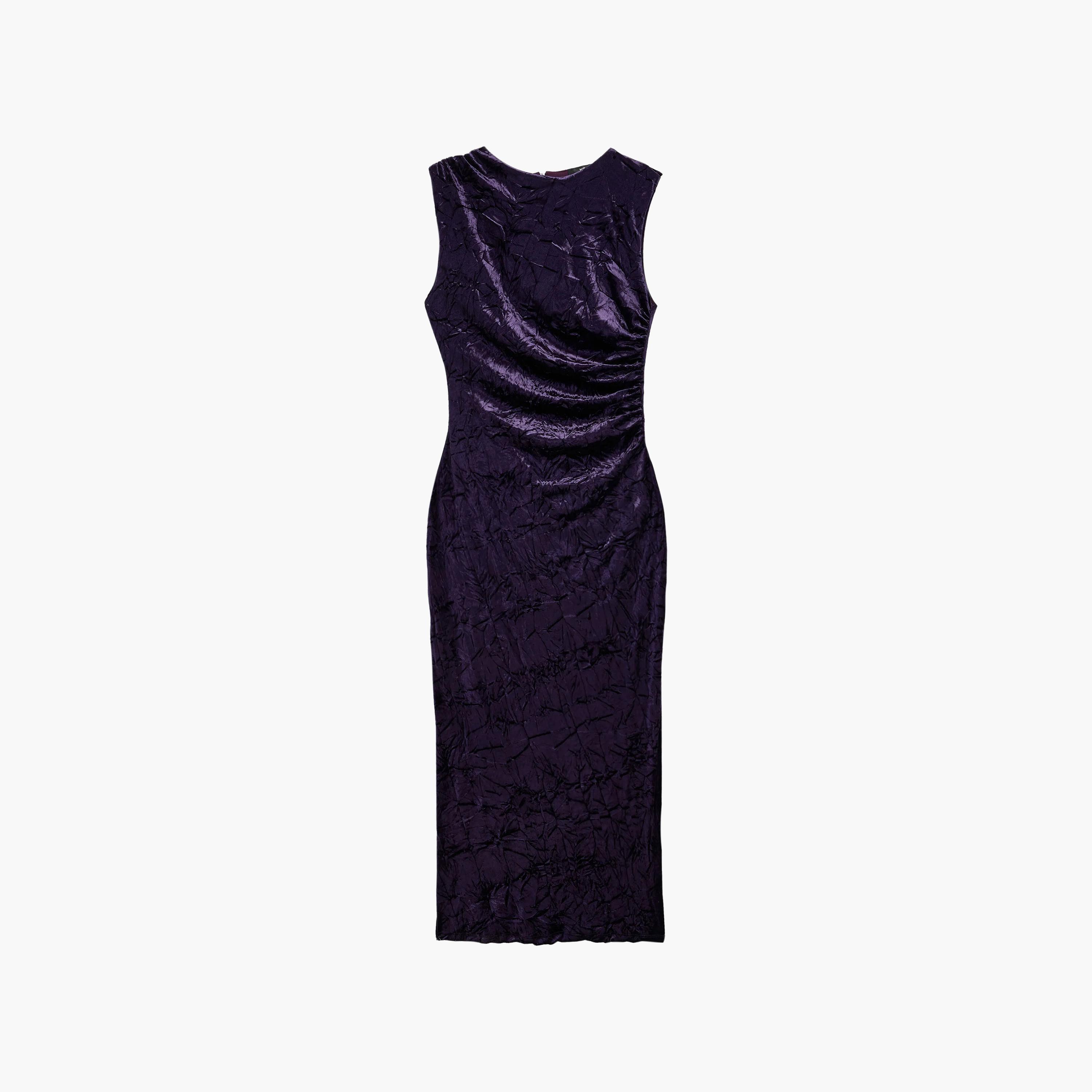 فستان ميدي حريمي بتصميم مستقيم (كولوم) من قماش قطن مجعد من كوتون-women-clothing-dresses-image-7