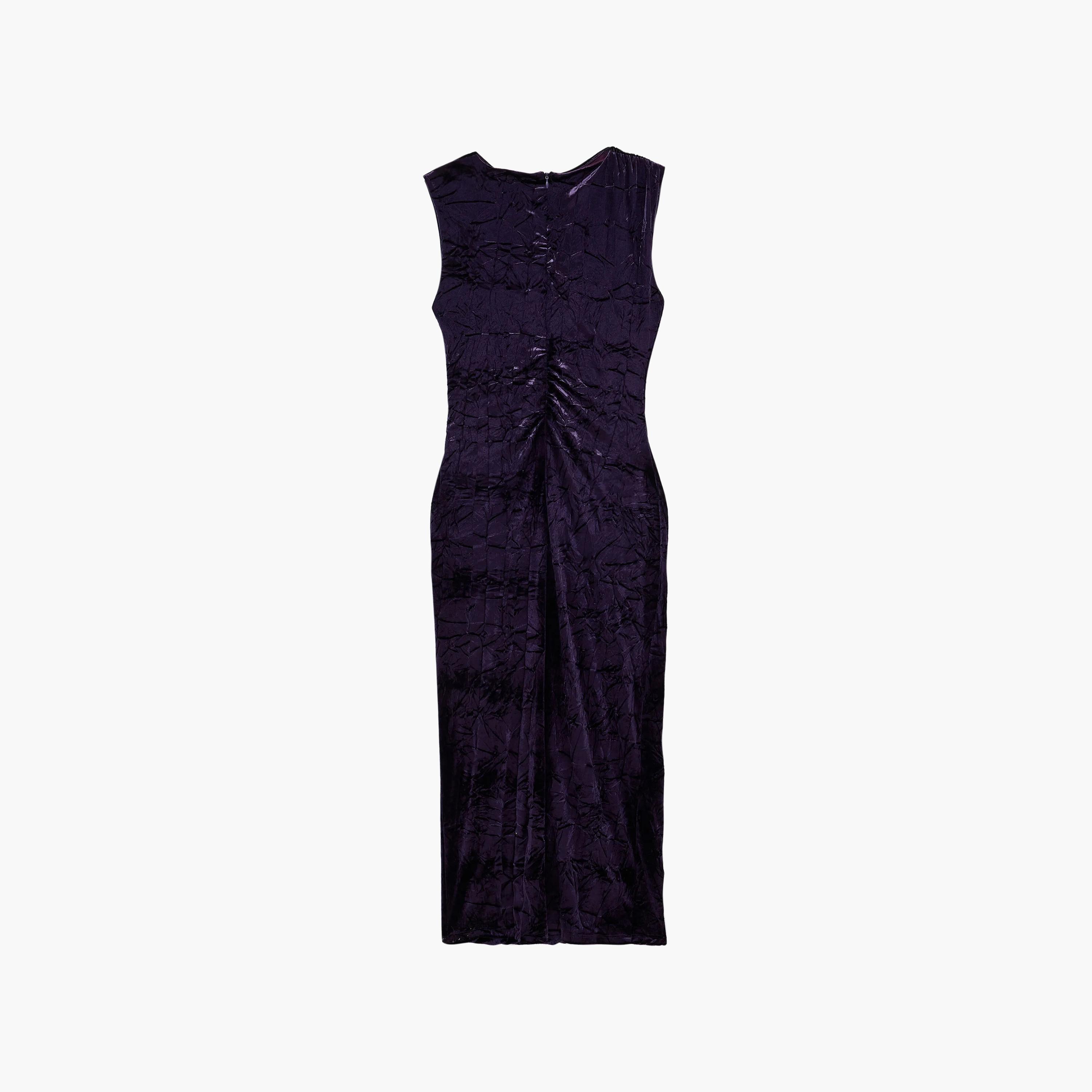 فستان ميدي حريمي بتصميم مستقيم (كولوم) من قماش قطن مجعد من كوتون-women-clothing-dresses-image-8