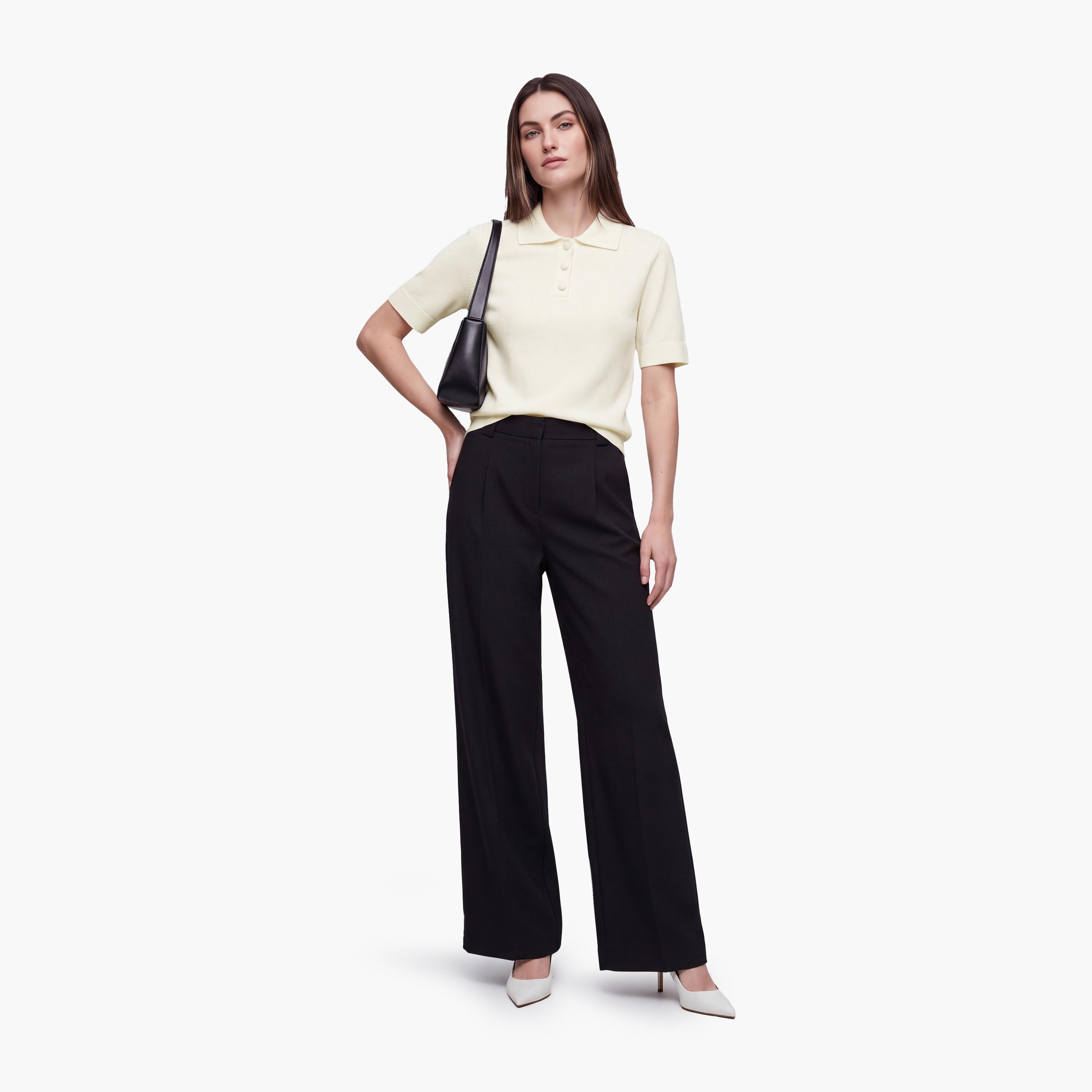 KOTON Collared Women's Knit Polo T-Shirt-women-clothing-tshirts-image-2