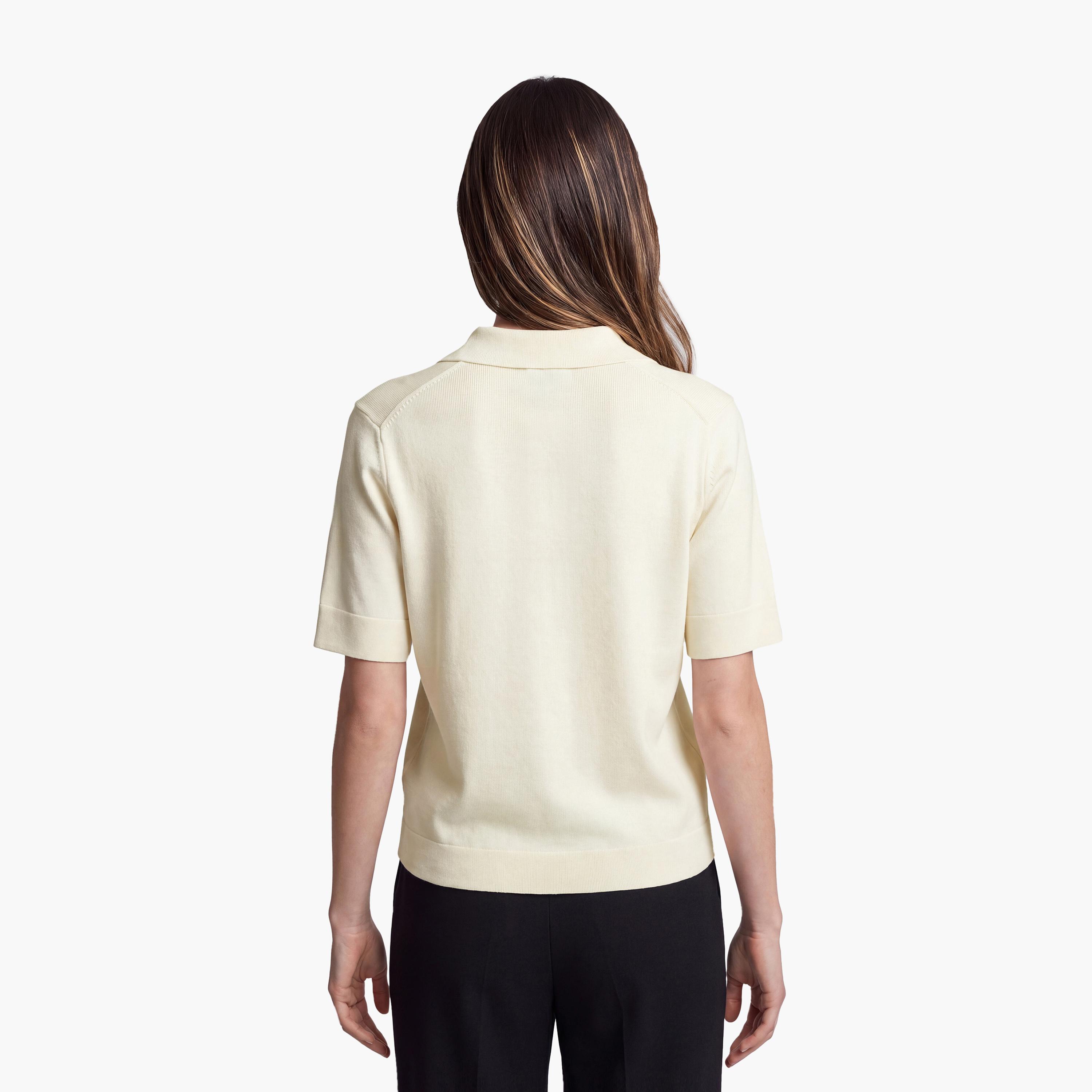 KOTON Collared Women's Knit Polo T-Shirt-women-clothing-tshirts-image-4