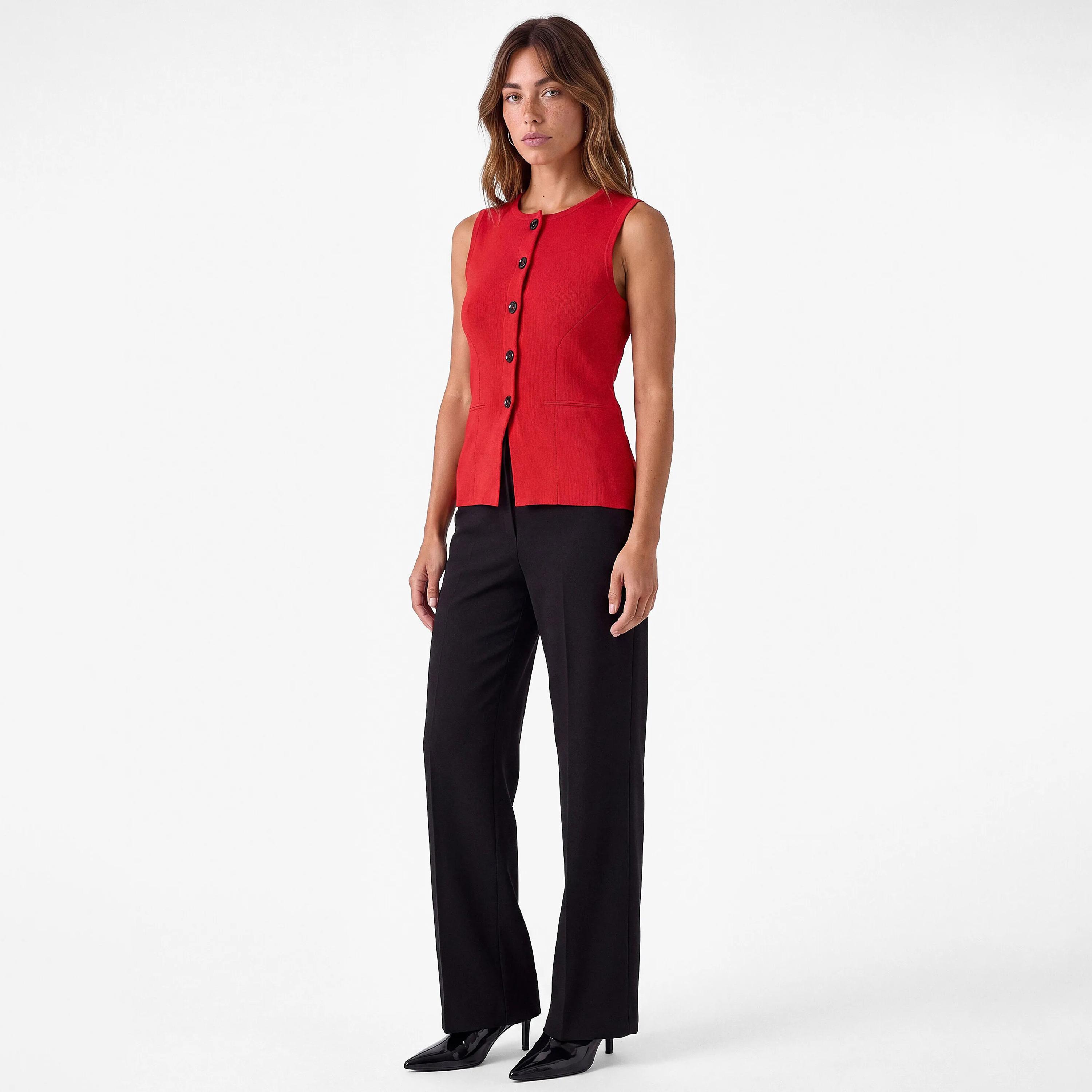 KOTON Cotton Women's Vest-women-winterwear-coatsandjackets-waistcoats-image-2