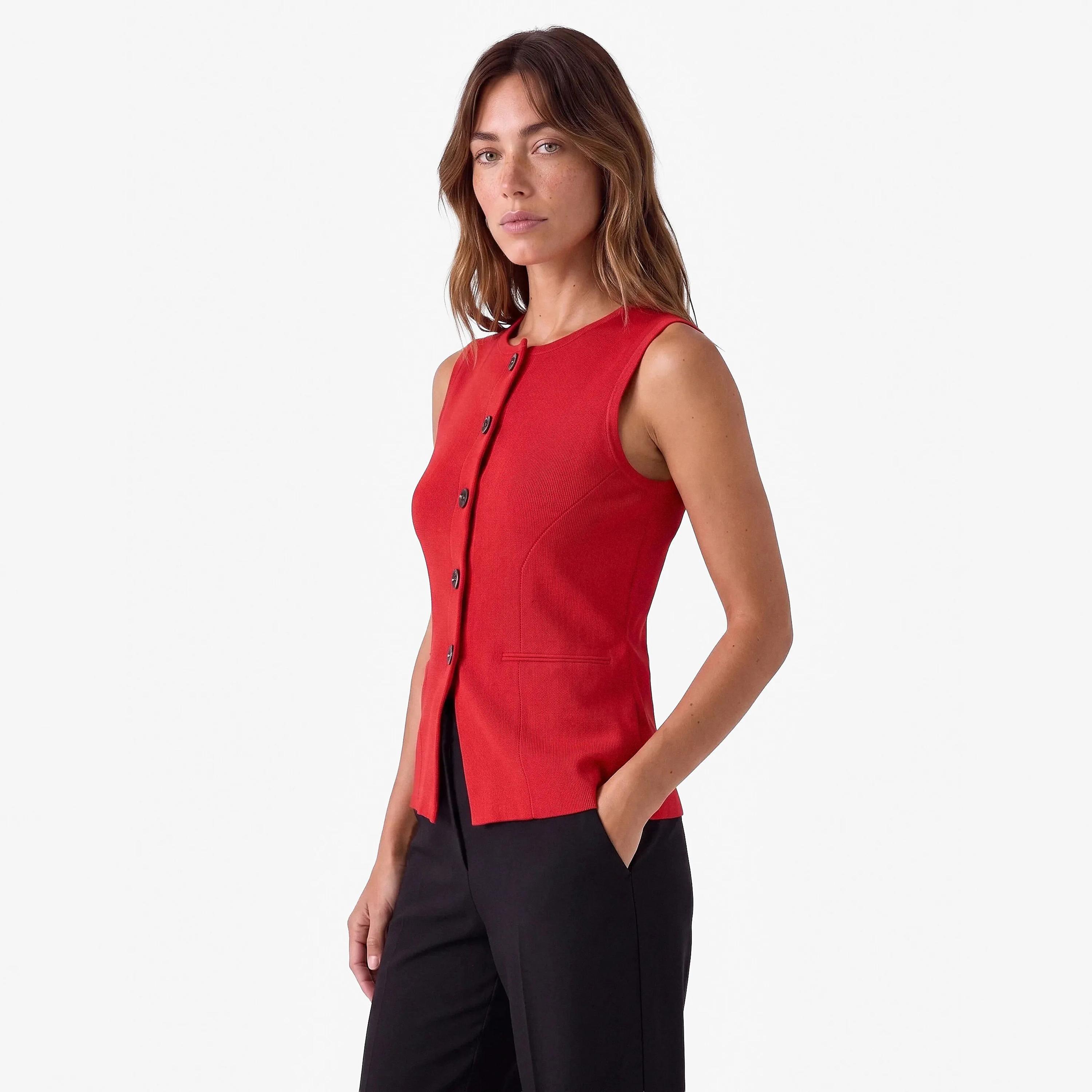 KOTON Cotton Women's Vest-women-winterwear-coatsandjackets-waistcoats-image-3