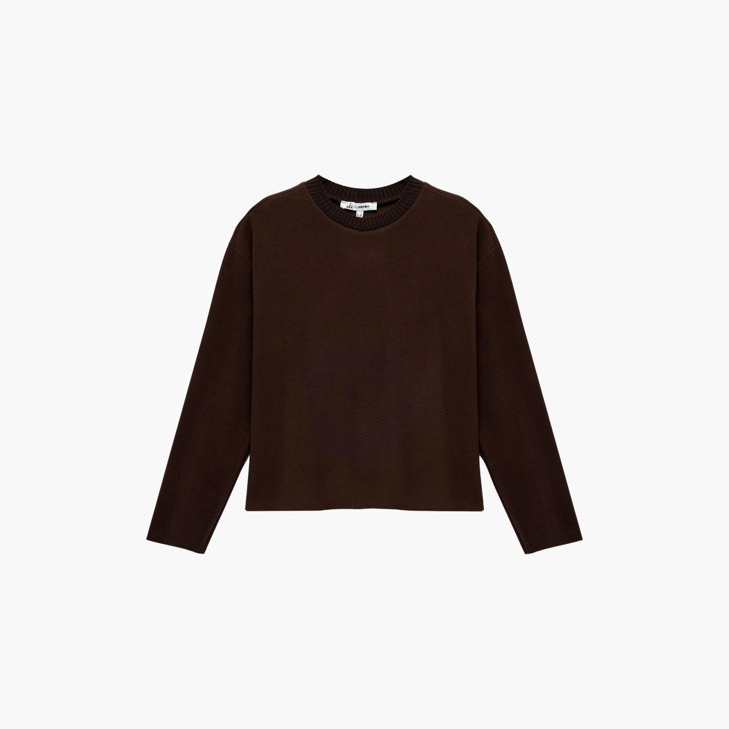 توب حريمي بأكمام مسدلة من كوتون-women-clothing-shirtsandblouses-blouses-image-3