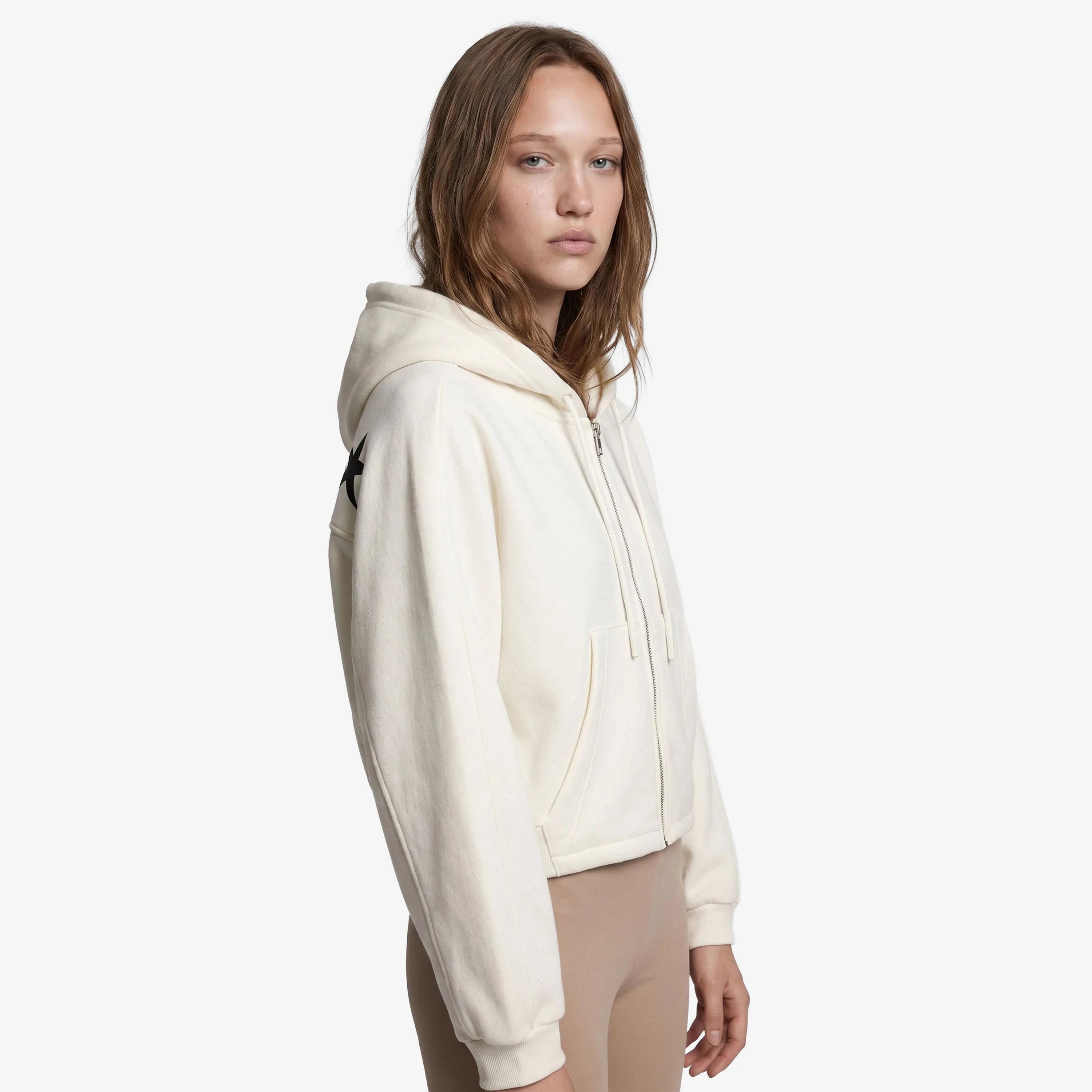KOTON Graphic Print Hooded Raglan Sleeves Women's Zip Through Hoodie-women-clothing-hoodiesandsweatshirts-hoodies-image-2