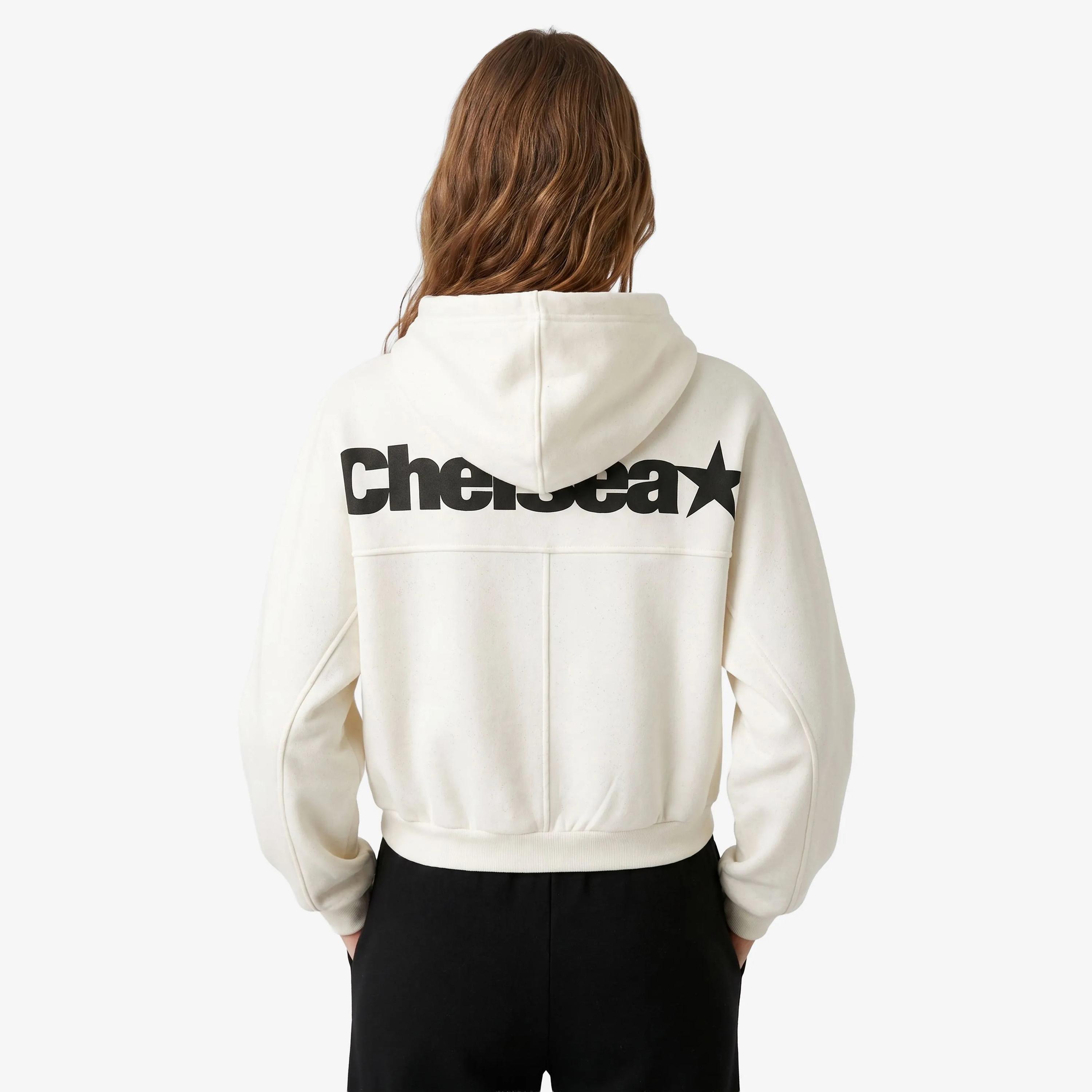 KOTON Graphic Print Hooded Raglan Sleeves Women's Zip Through Hoodie-women-clothing-hoodiesandsweatshirts-hoodies-image-3